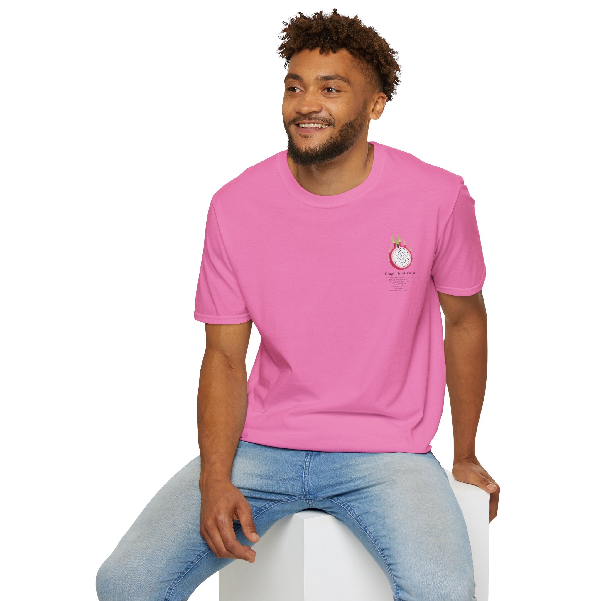 T-Shirt with Dragonfruit Design, Fun Summer Tee, Gift for Fruit Lovers, Cute Casual Wear, Vacation Outfit, Foodie Fashion