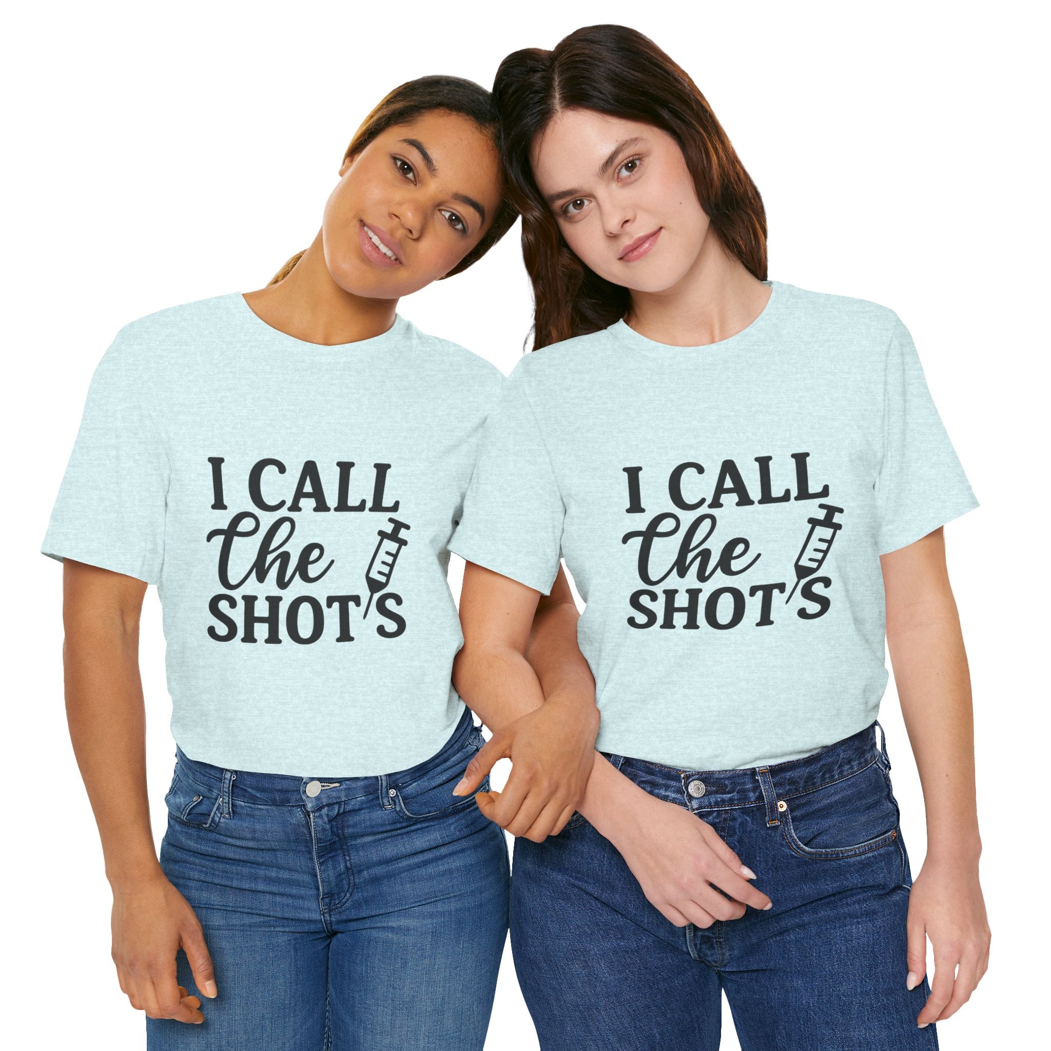I Call the Shots  Tee, Fun Medical Humor Tee, Gift for Nurses, Healthcare Professional Shirt, Quirky Vaccine Shirt, [...]
