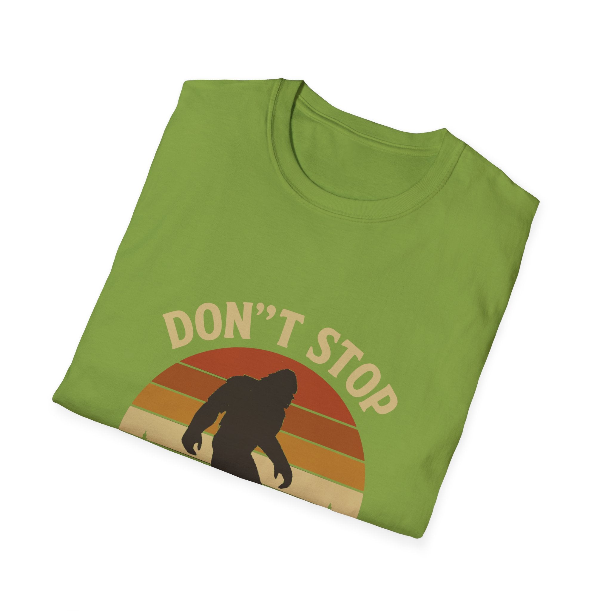 Don't Stop Believin' Unisex Softstyle T-Shirt, Inspirational Tee, Music Lover Gift, Motivational Shirt, Retro Graphic Top