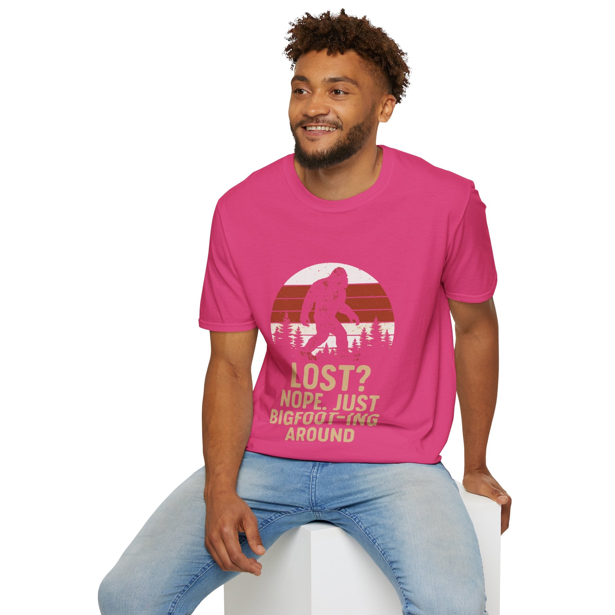 Bigfoot Adventure T-Shirt - Fun Unisex Tee for Nature Lovers, Casual Wear, Gift for Outdoorsy Friends, Hiking Gear, Unique Apparel