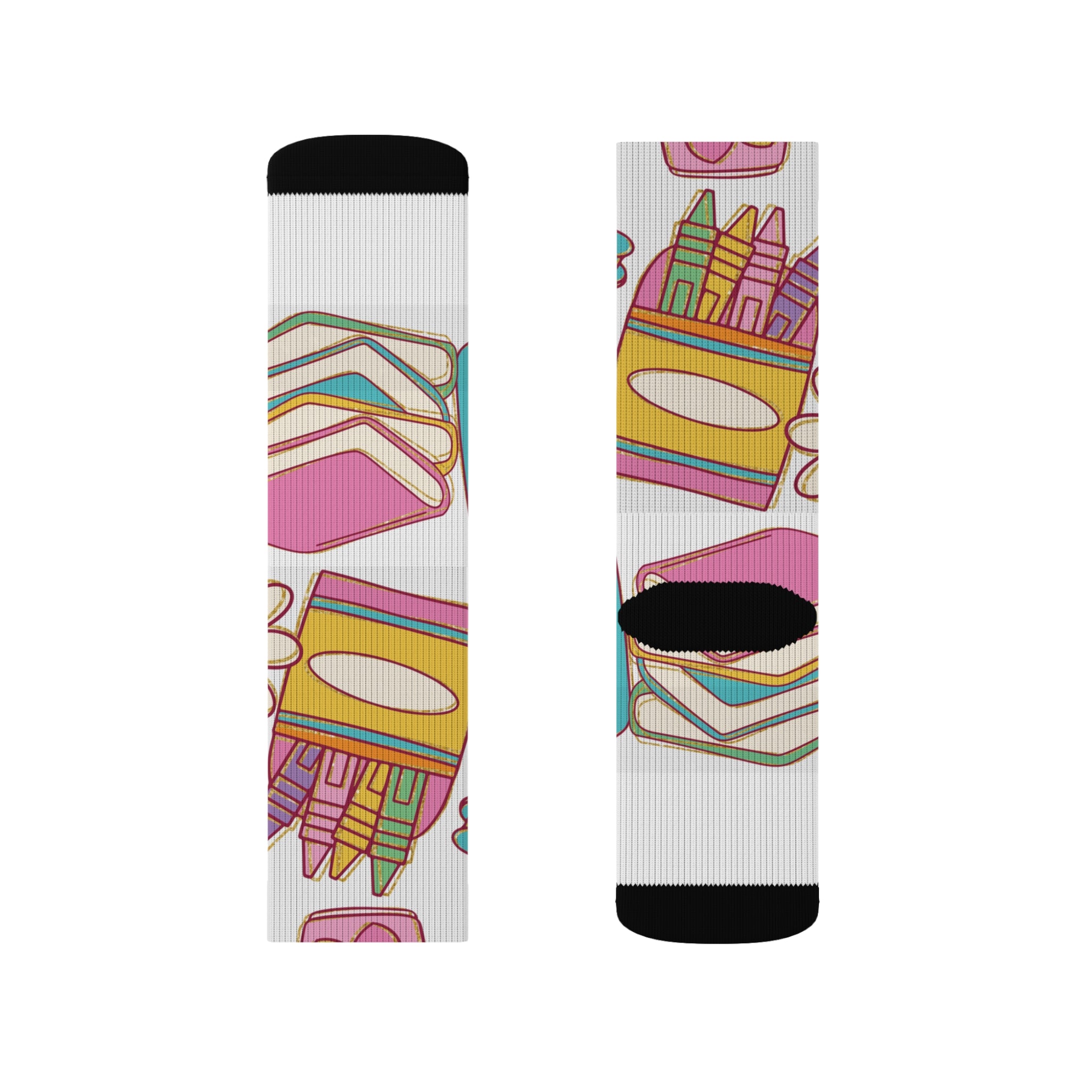Colorful Sublimation Socks - Fun Socks for Creative Souls, Art Enthusiasts, Gift for Birthdays, Holidays, Casual Wear, Home and Parties