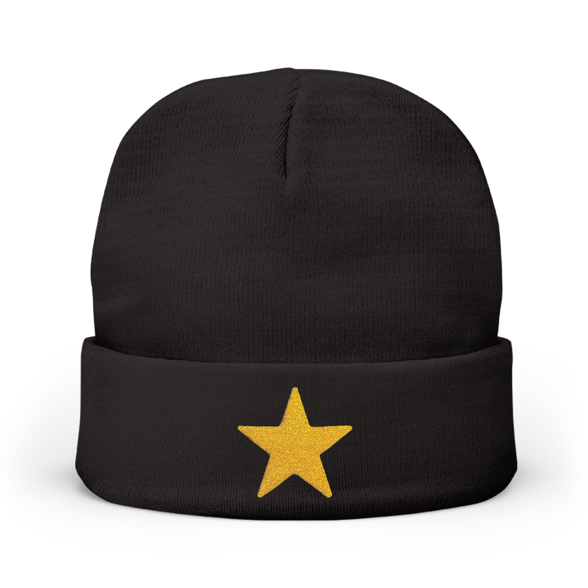 Starry Knit Beanie with Embroidery - Winter Hat, Gift for Her, Cute Beanie, Cozy Accessory, Modern Style