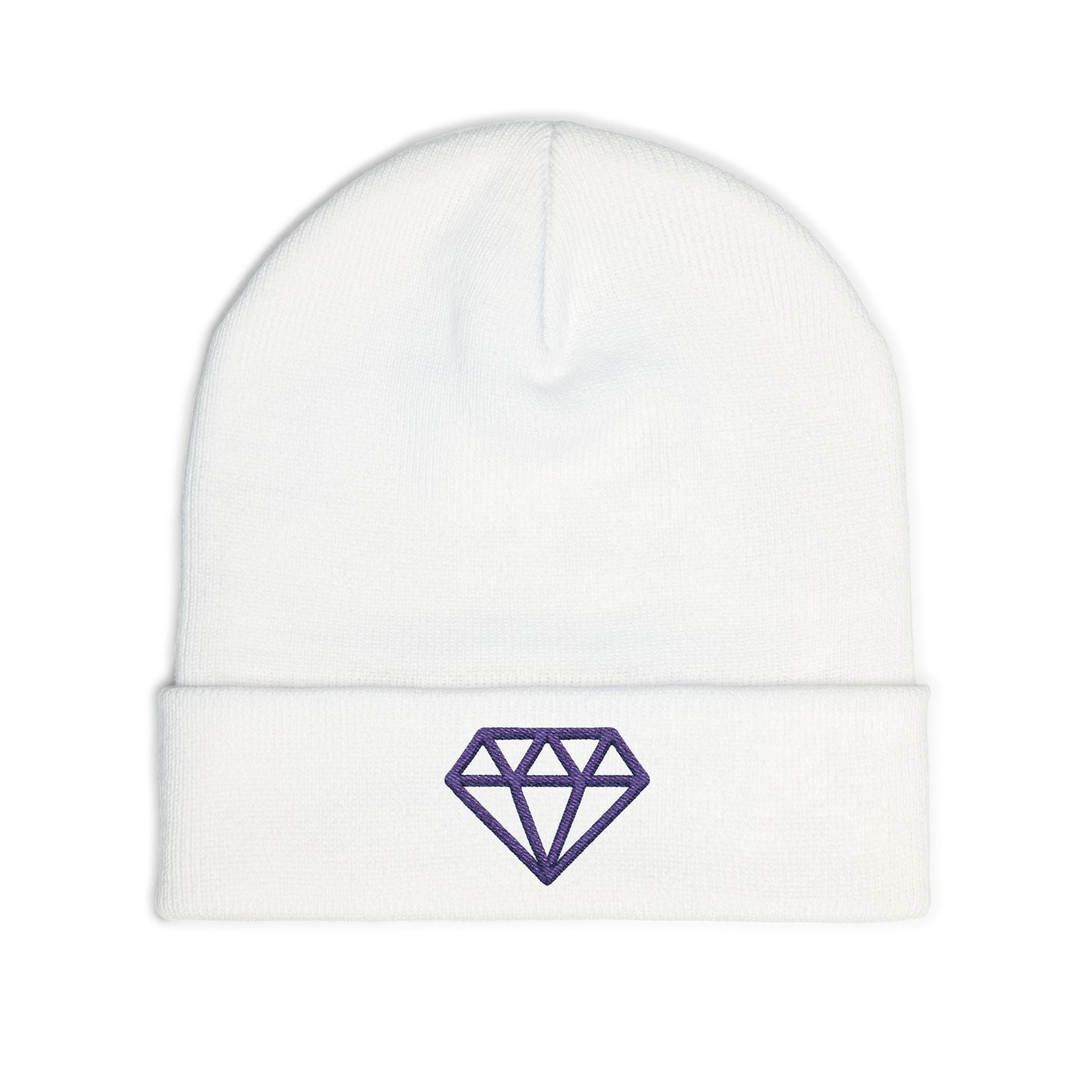 Stylish Diamond Embroidered Knit Beanie, Winter Accessory, Unisex Gift, Cozy Headwear, Perfect for Outdoor Activities, Trendy Fashion