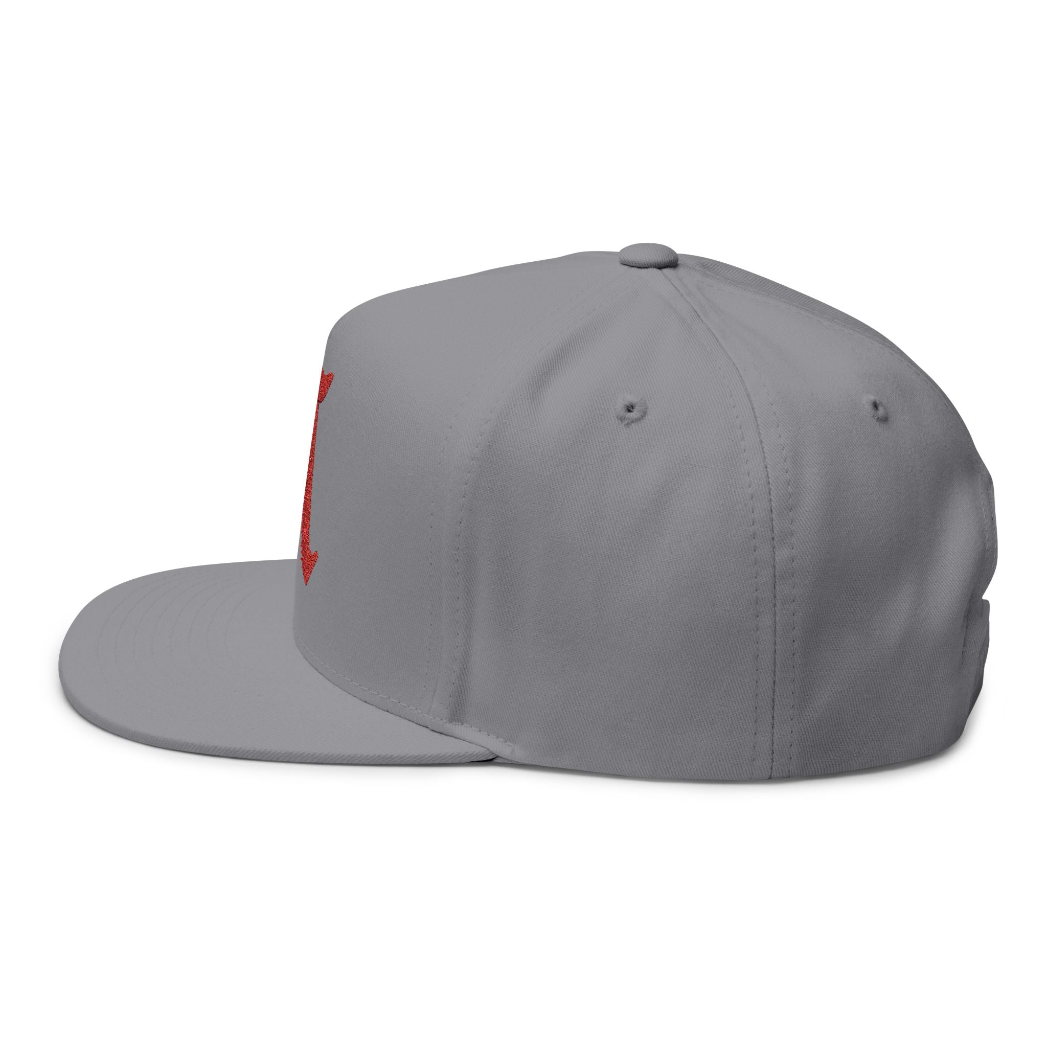 Stylish Embroidered Flat Bill Cap - Customizable, Trendy Hat for Everyday Use, Sports, Gifts, and Festivals
