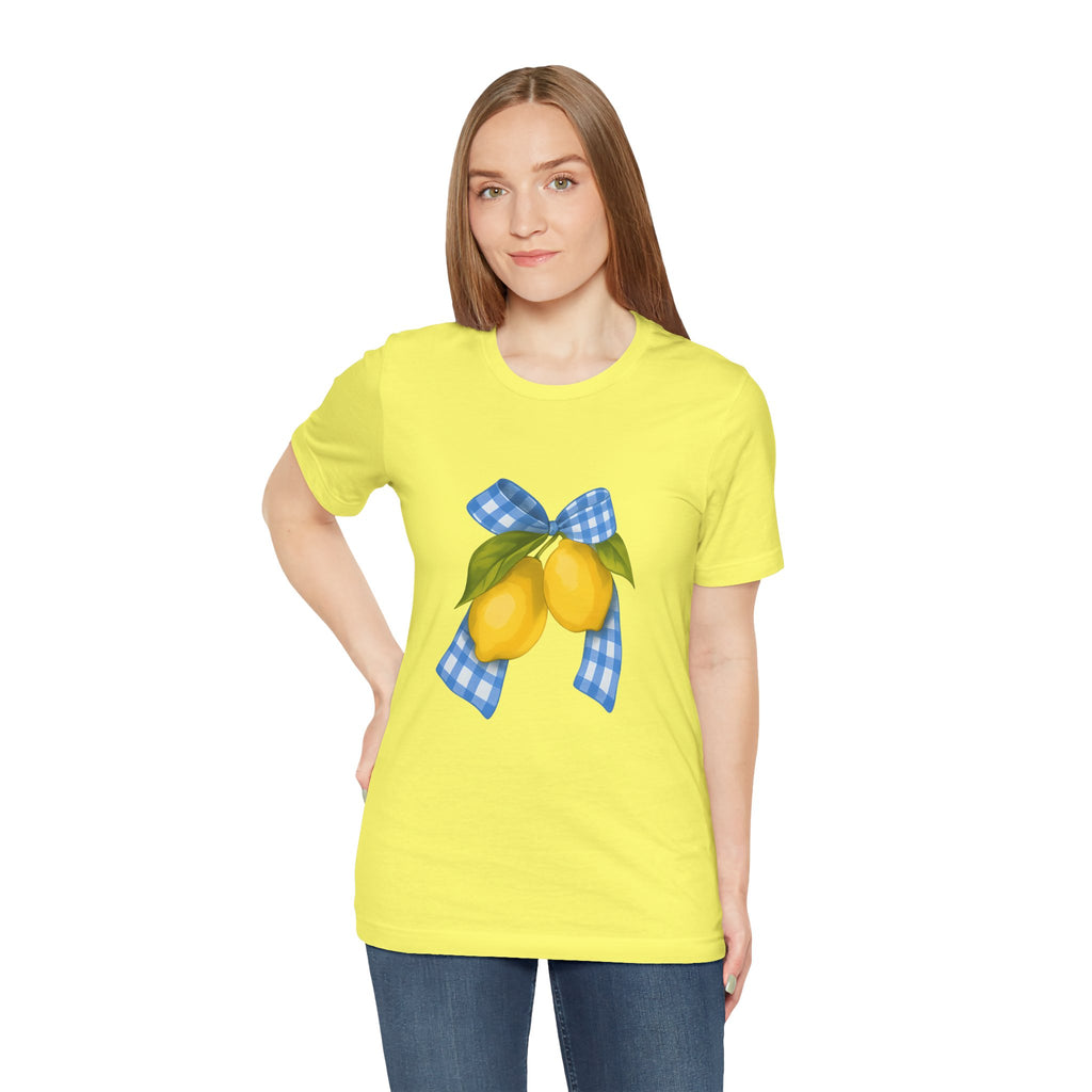 Lemon Blossom Unisex Tee - Summer Vibes, Farmhouse Style, Gifts for Her, Casual Wear, Garden Party Attire