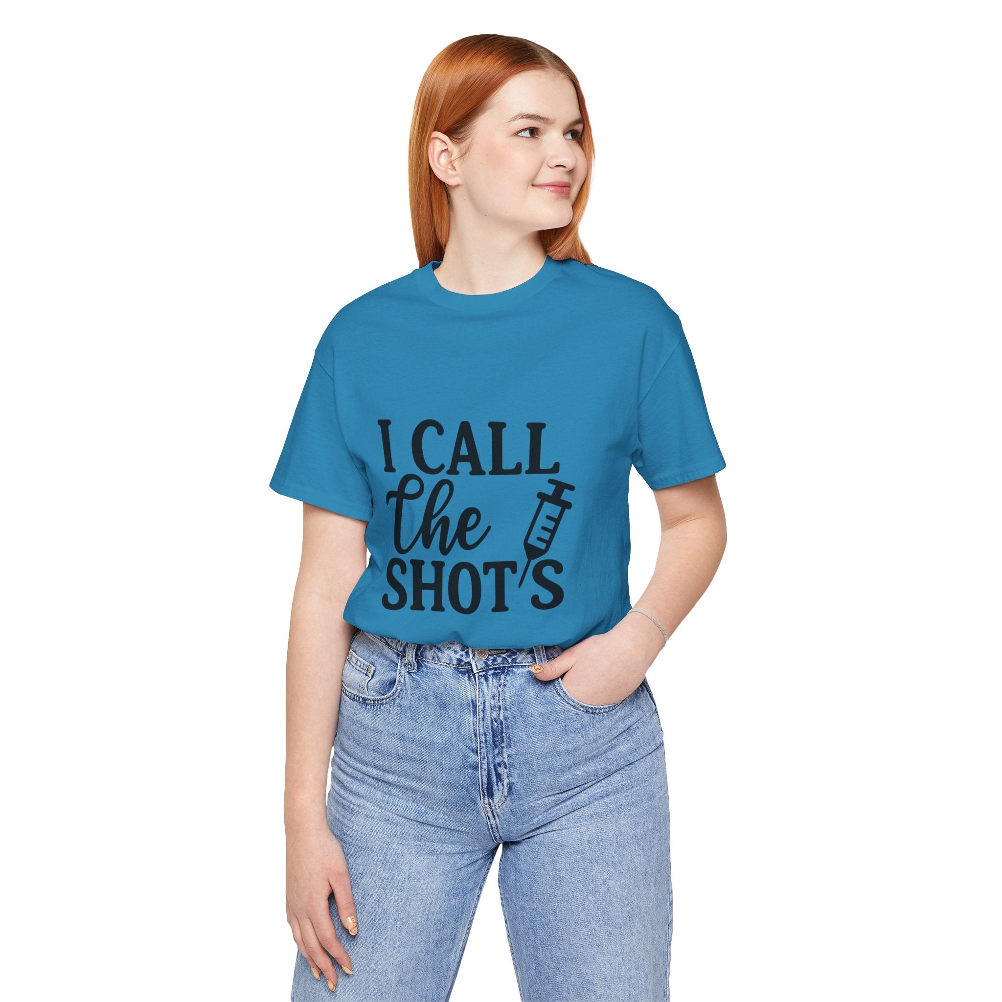 I Call the Shots  Tee, Fun Medical Humor Tee, Gift for Nurses, Healthcare Professional Shirt, Quirky Vaccine Shirt, [...]