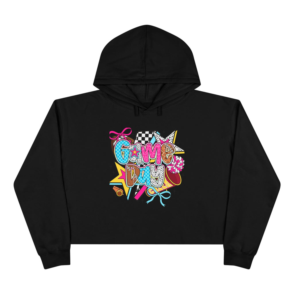 Colorful Graphic Crop Hoodie | Trendy Streetwear, Fall Fashion, Casual Wear, Gift for Gamers, Festival Clothes