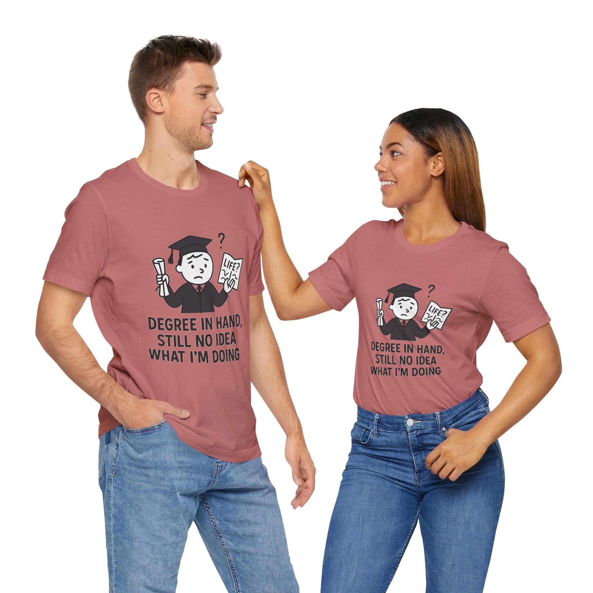 Graduation Humor Tee | Unisex Jersey Short Sleeve Shirt, Funny Graduation Gift, College Shirt, Life After Degree Tee, Graduate T-Shirt