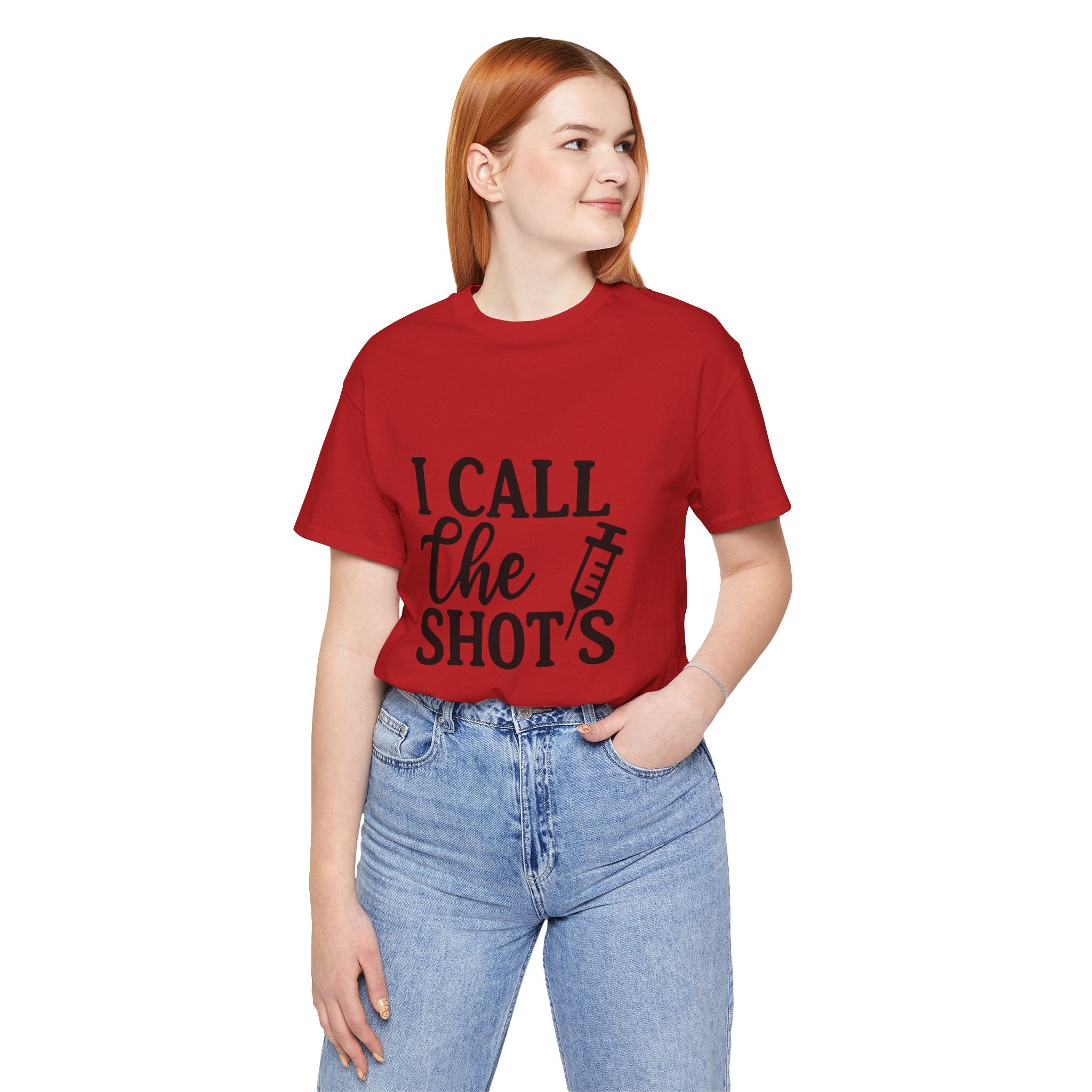 I Call the Shots  Tee, Fun Medical Humor Tee, Gift for Nurses, Healthcare Professional Shirt, Quirky Vaccine Shirt, [...]