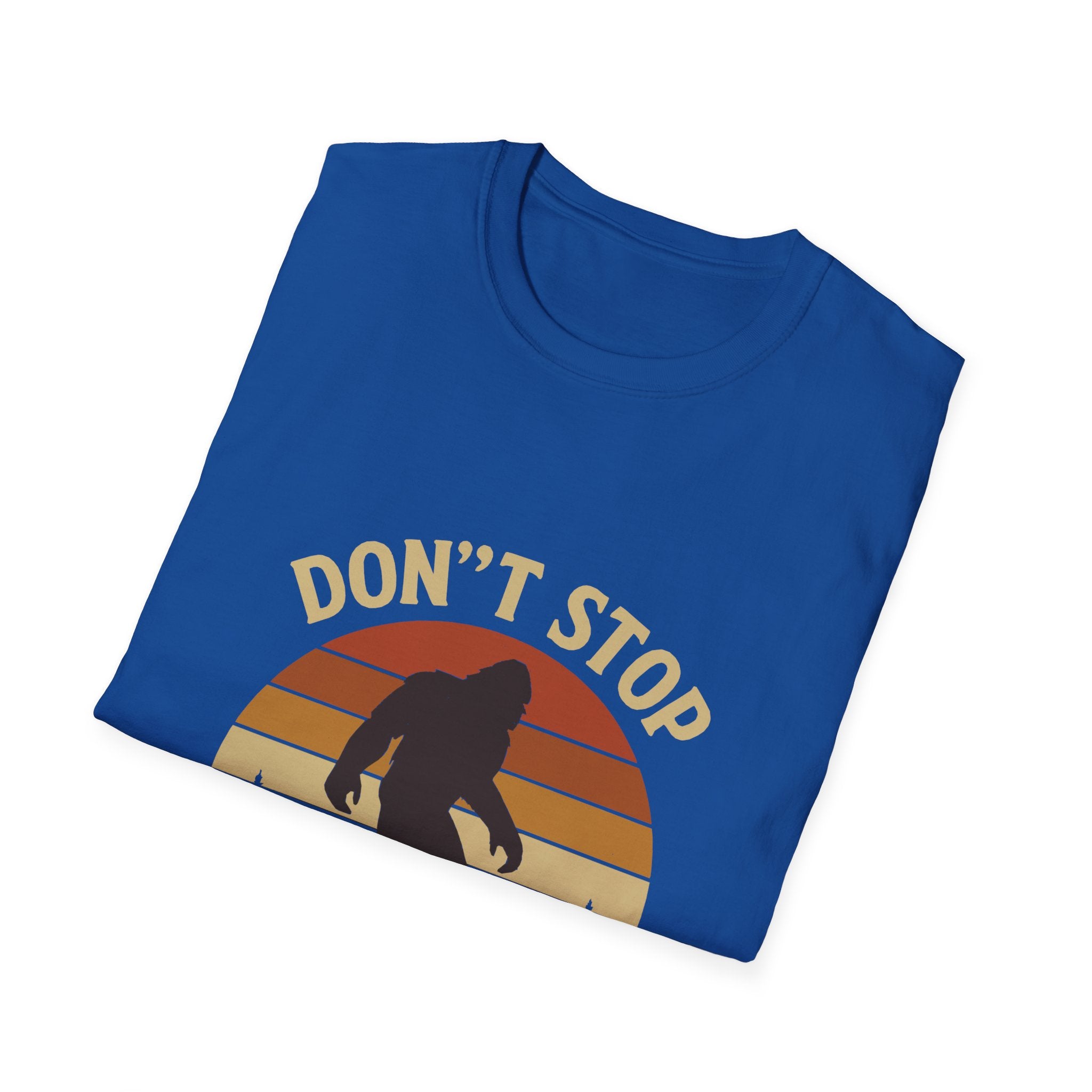Don't Stop Believin' Unisex Softstyle T-Shirt, Inspirational Tee, Music Lover Gift, Motivational Shirt, Retro Graphic Top
