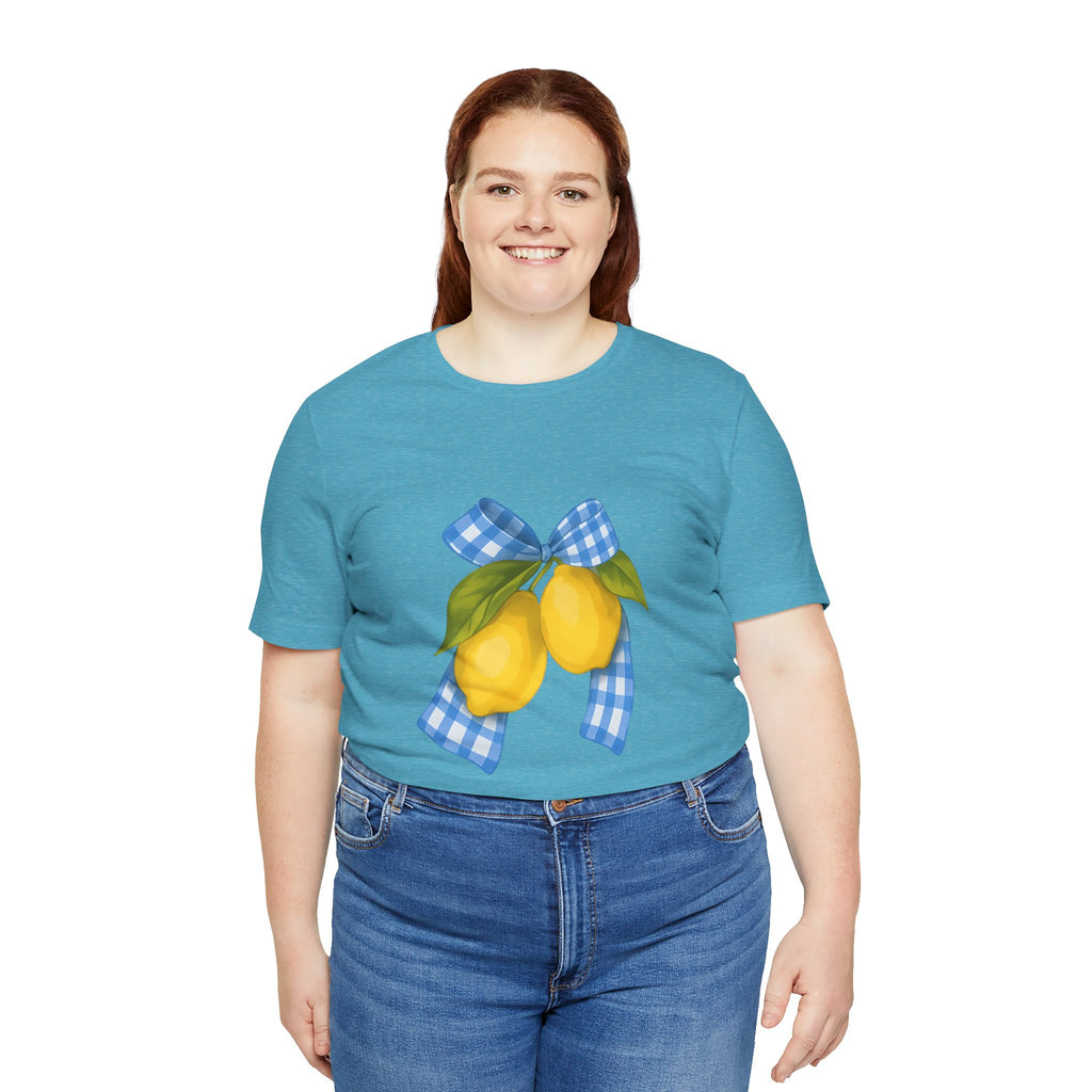 Lemon Blossom Unisex Tee - Summer Vibes, Farmhouse Style, Gifts for Her, Casual Wear, Garden Party Attire