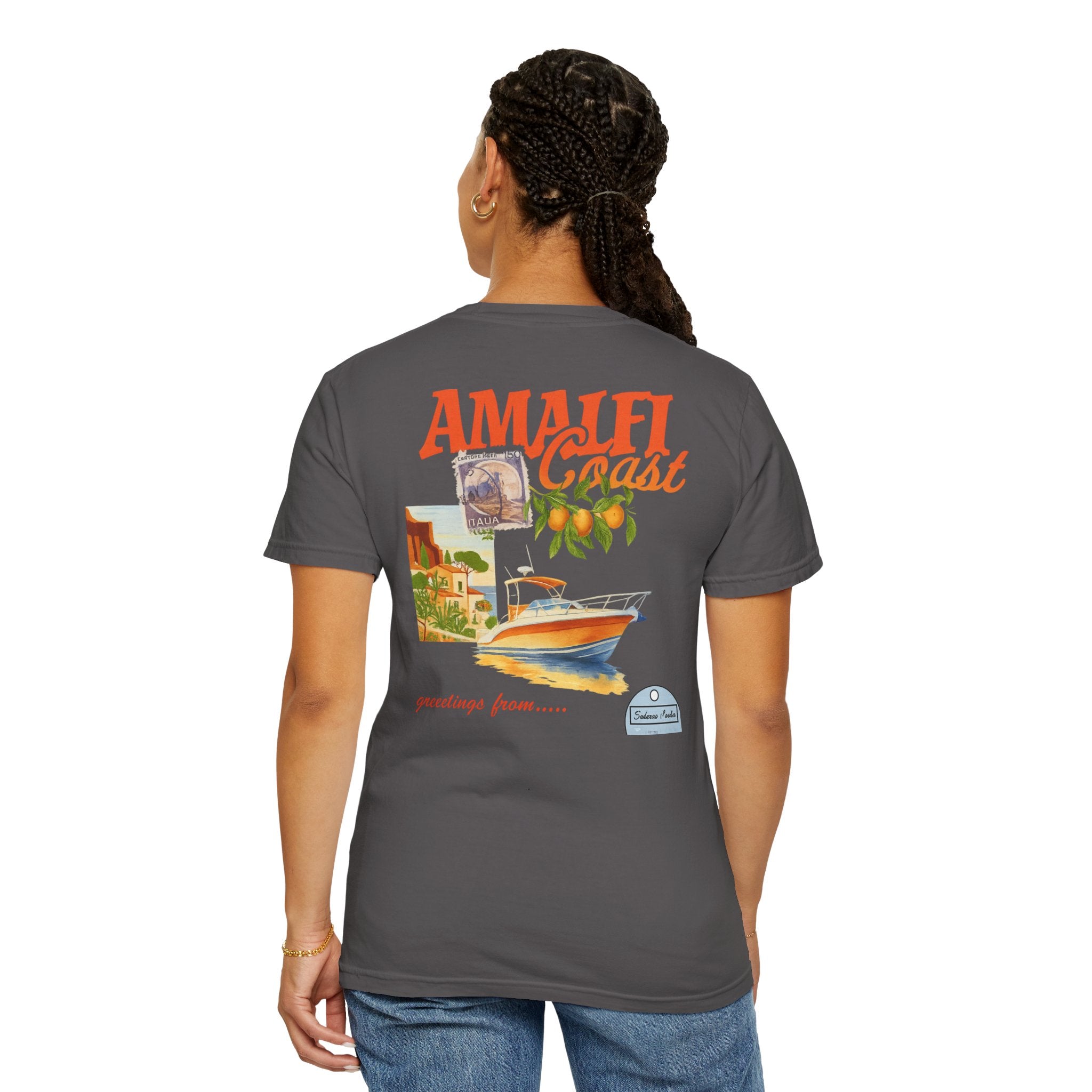 Amalfi Coast Vintage Unisex T-shirt - Stylish Travel Tee for Beach Lovers, Gifts for Her, Casual Summer Wear, Vacation Vibes