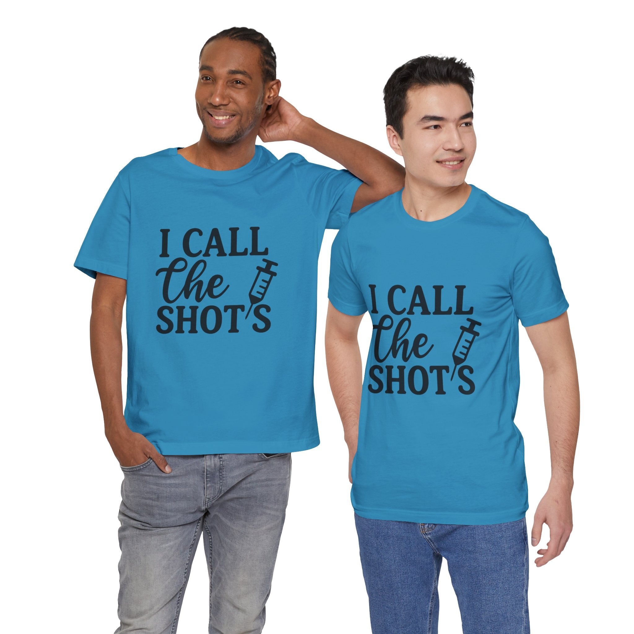 I Call the Shots  Tee, Fun Medical Humor Tee, Gift for Nurses, Healthcare Professional Shirt, Quirky Vaccine Shirt, [...]