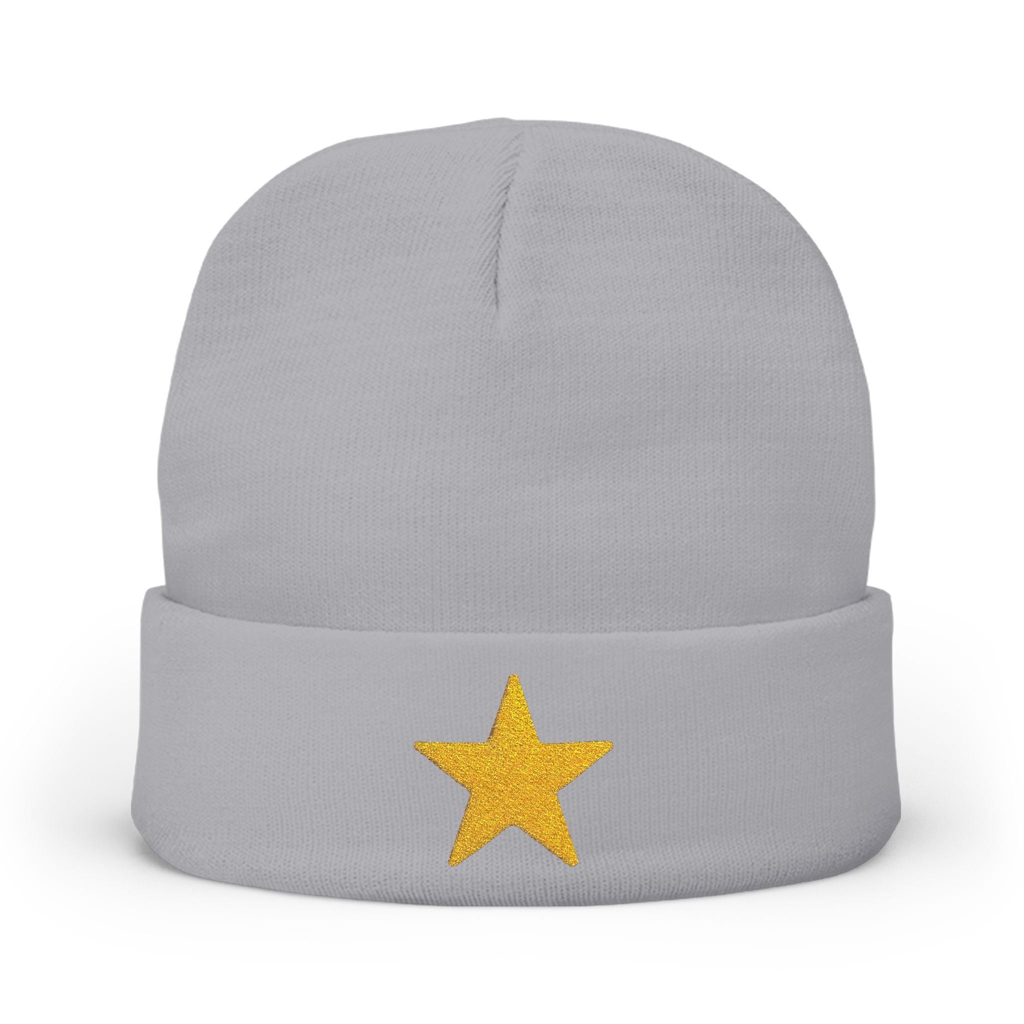 Starry Knit Beanie with Embroidery - Winter Hat, Gift for Her, Cute Beanie, Cozy Accessory, Modern Style