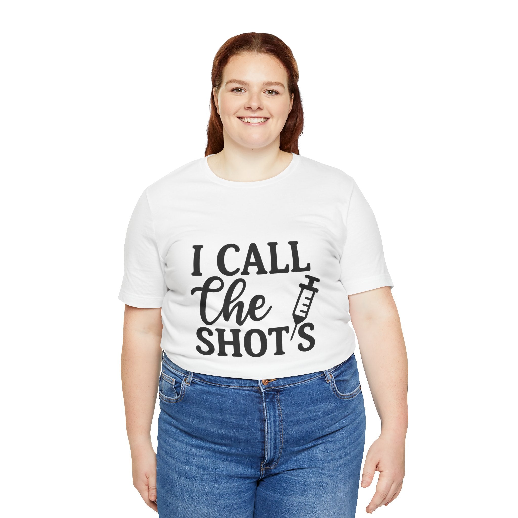 I Call the Shots  Tee, Fun Medical Humor Tee, Gift for Nurses, Healthcare Professional Shirt, Quirky Vaccine Shirt, [...]