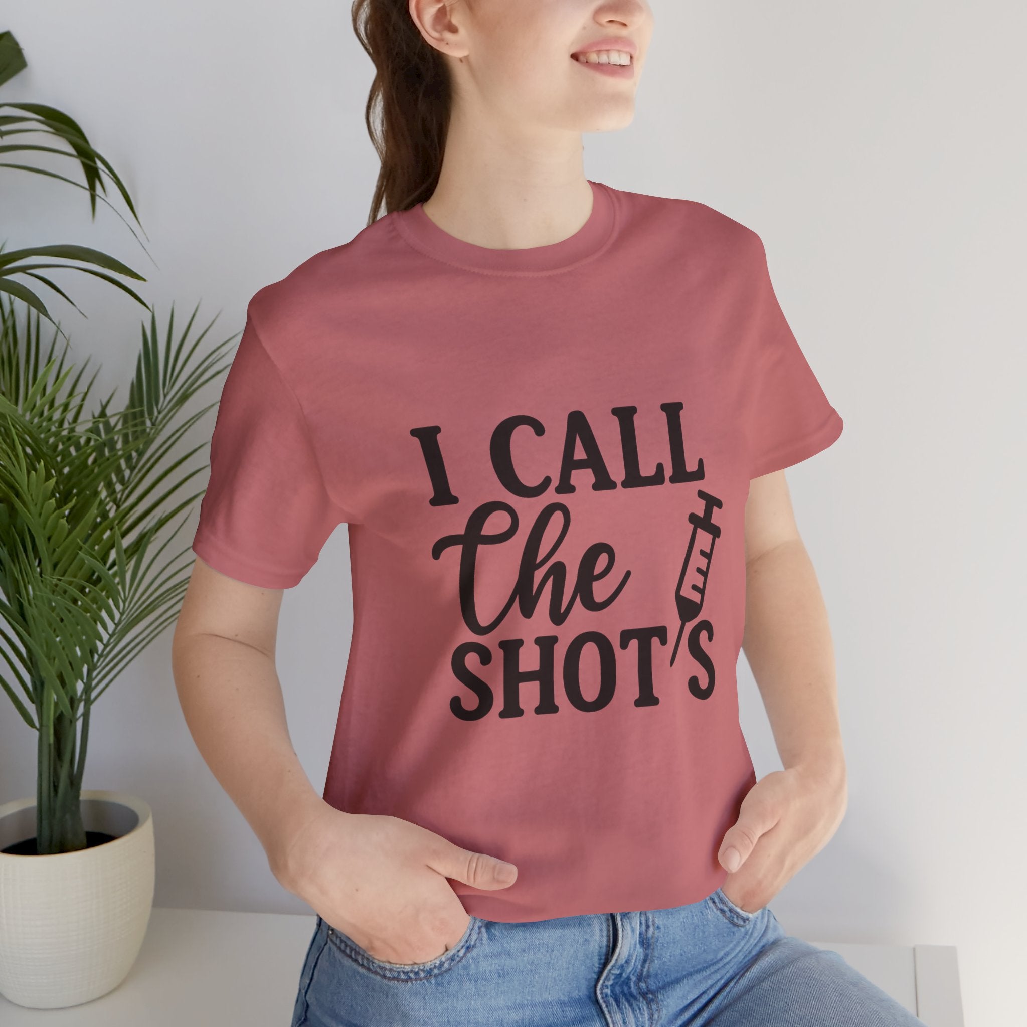 I Call the Shots  Tee, Fun Medical Humor Tee, Gift for Nurses, Healthcare Professional Shirt, Quirky Vaccine Shirt, [...]