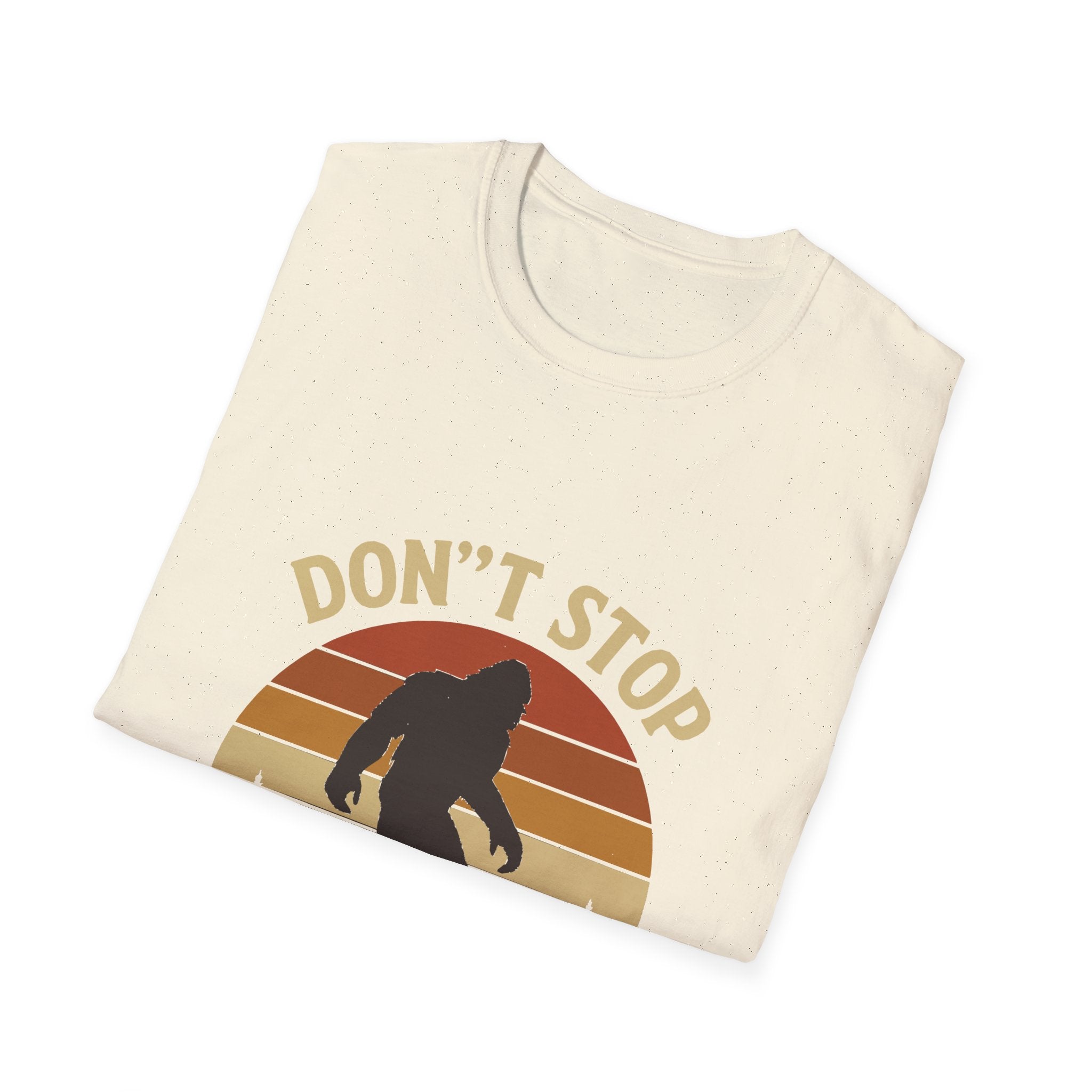 Don't Stop Believin' Unisex Softstyle T-Shirt, Inspirational Tee, Music Lover Gift, Motivational Shirt, Retro Graphic Top