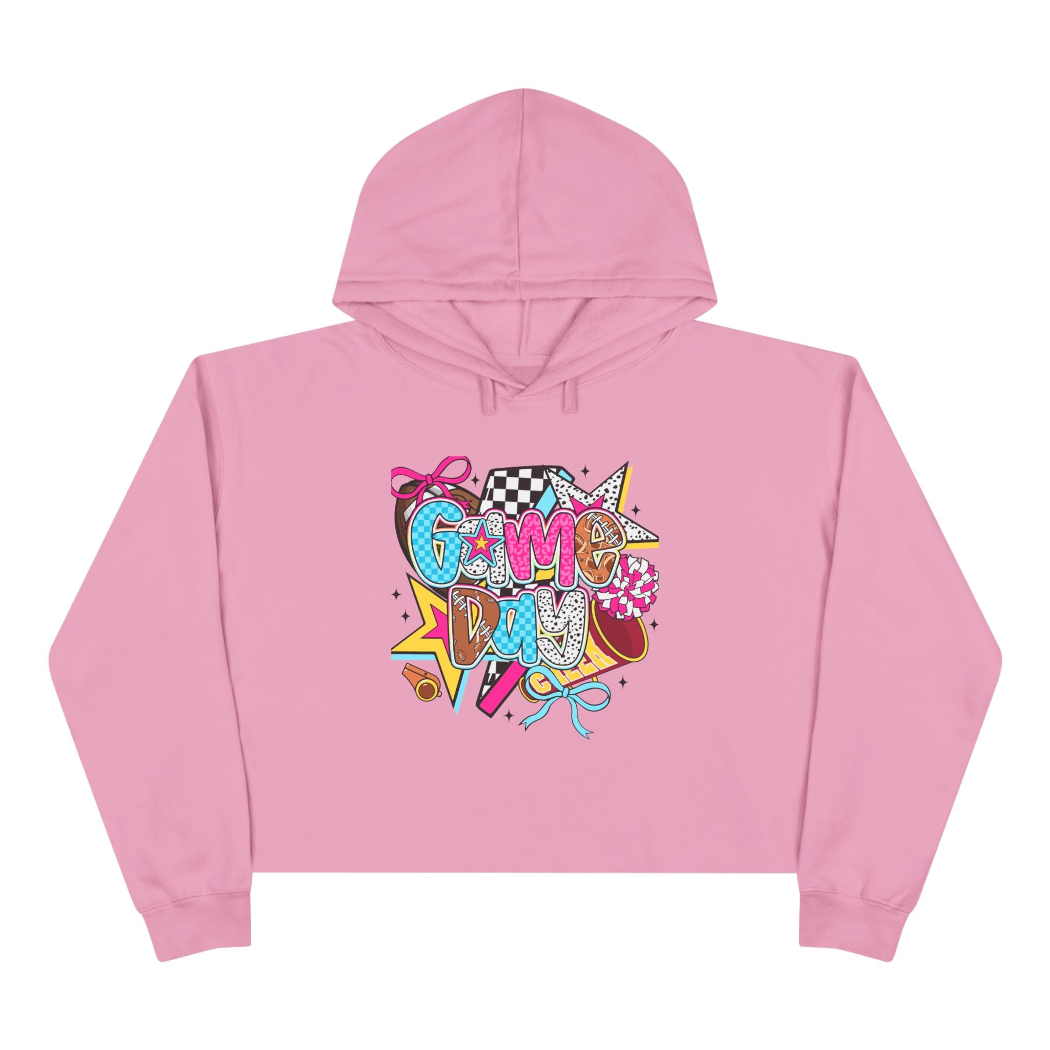 Colorful Graphic Crop Hoodie | Trendy Streetwear, Fall Fashion, Casual Wear, Gift for Gamers, Festival Clothes