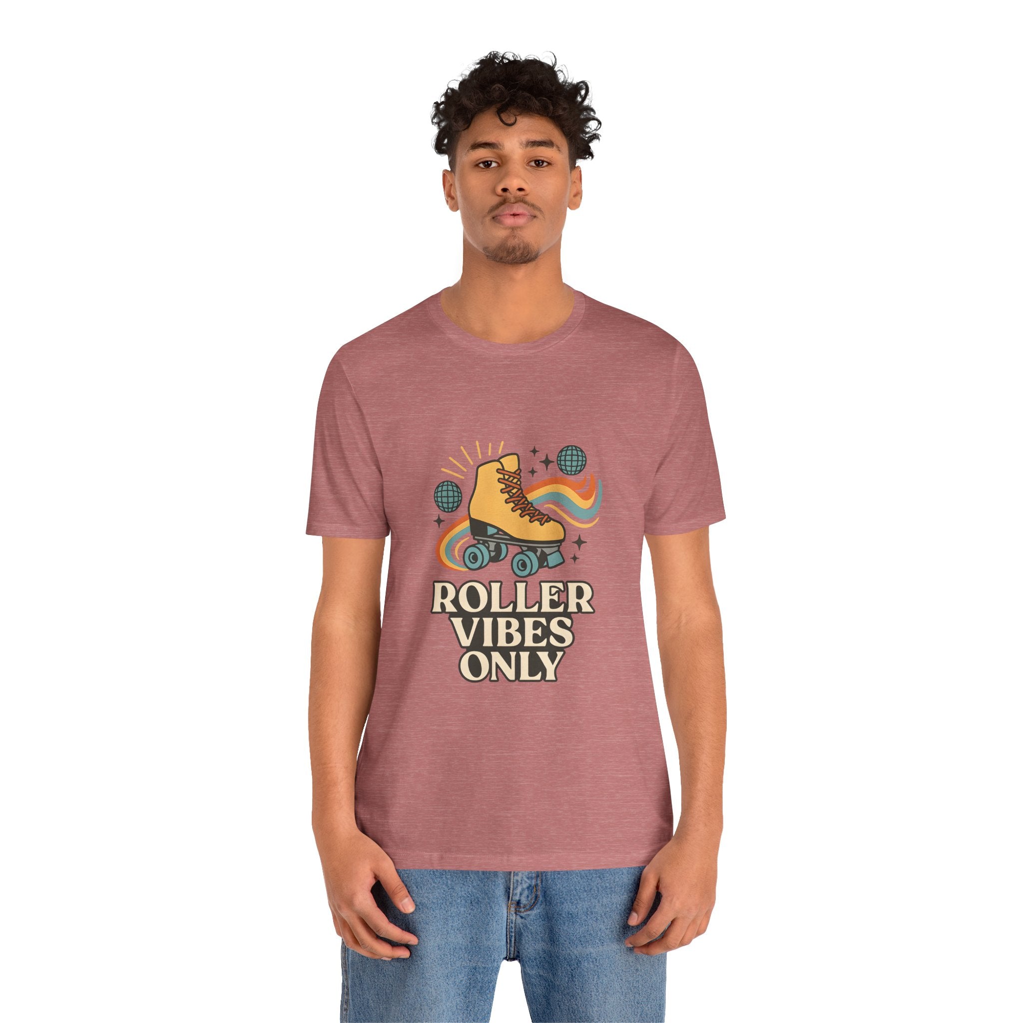 Retro Roller Skating Tee - Roller Vibes Only, Fun Graphic T-Shirt, Unisex Casual Wear, Great Gift for Skating Lovers, Summer Fun