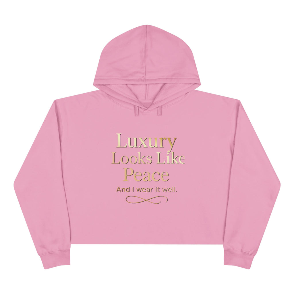 Luxury Peace Crop Hoodie