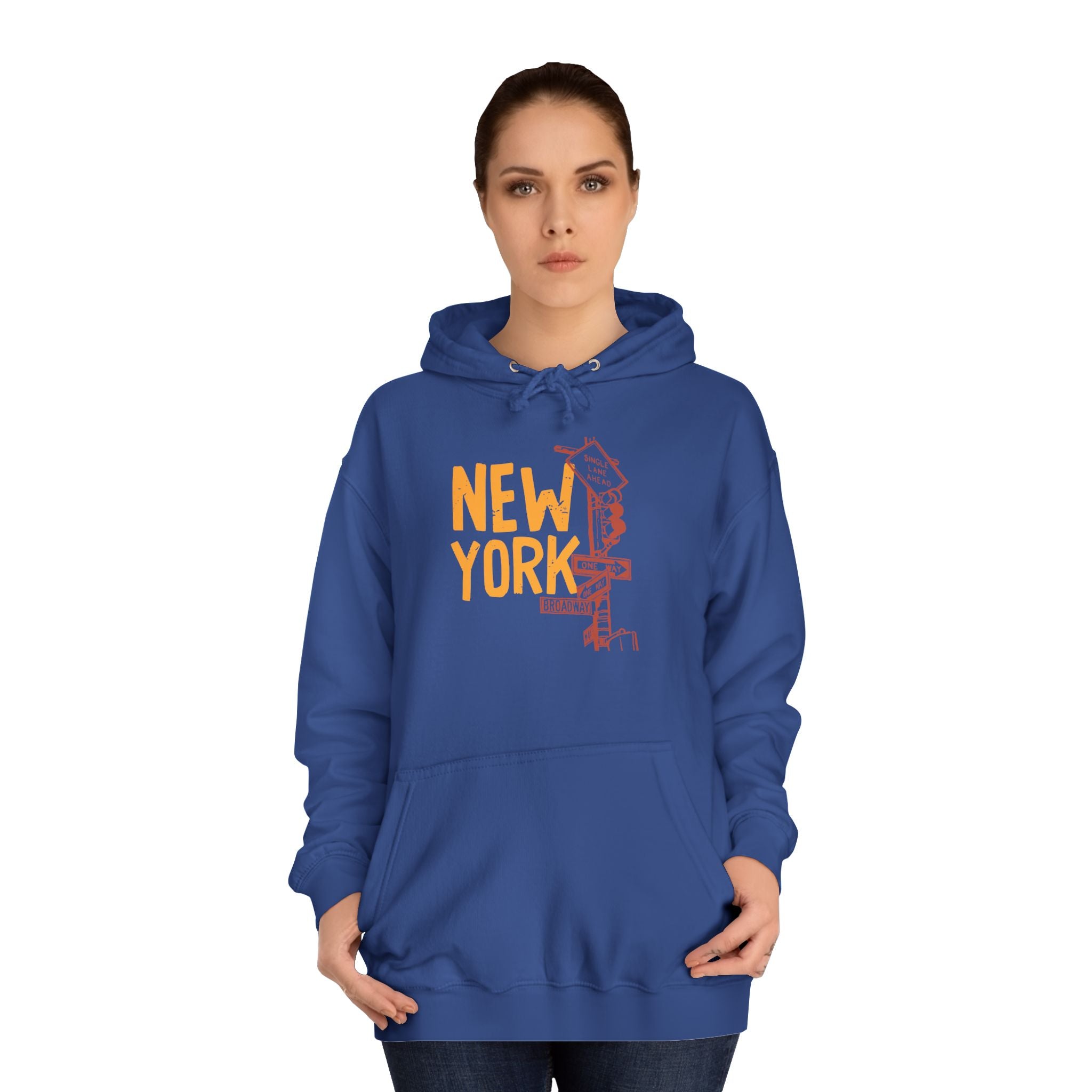 New York College Hoodie, Unisex Casual Sweatshirt, Urban Apparel, Gift for Students, Perfect for College Life, Travel Outfit