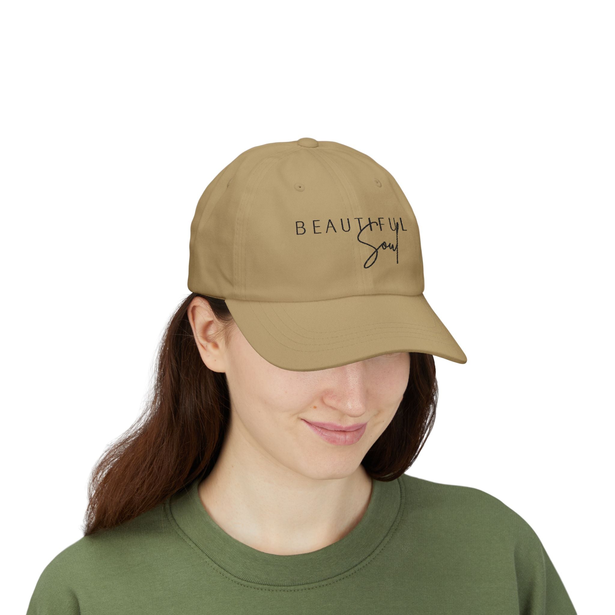 Beautiful Soul Dad Cap - Stylish White Hat, Gift for Dads, Adjustable Summer Accessory, Trendy Cap for Any Occasion, Casual Wear