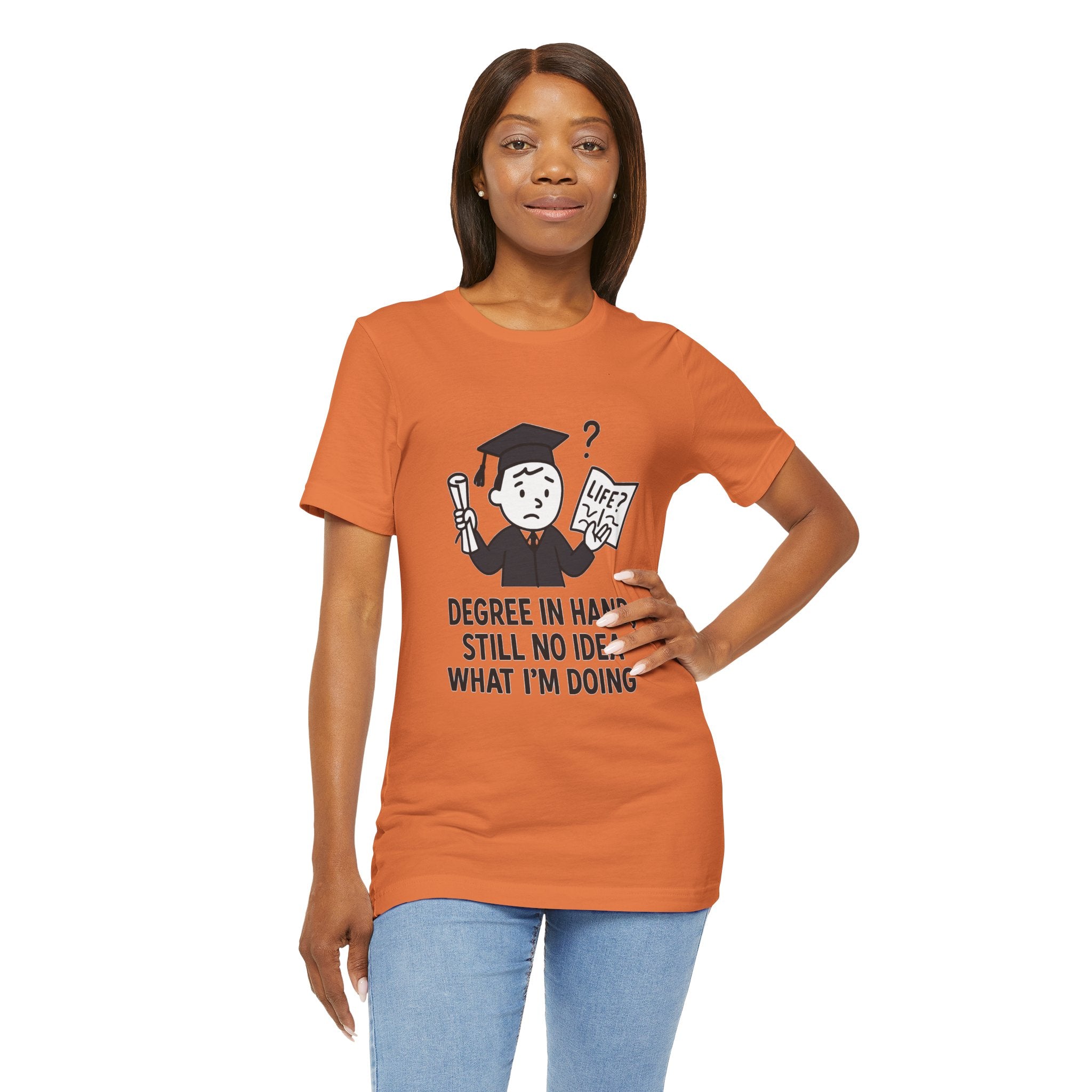 Graduation Humor Tee | Unisex Jersey Short Sleeve Shirt, Funny Graduation Gift, College Shirt, Life After Degree Tee, Graduate T-Shirt