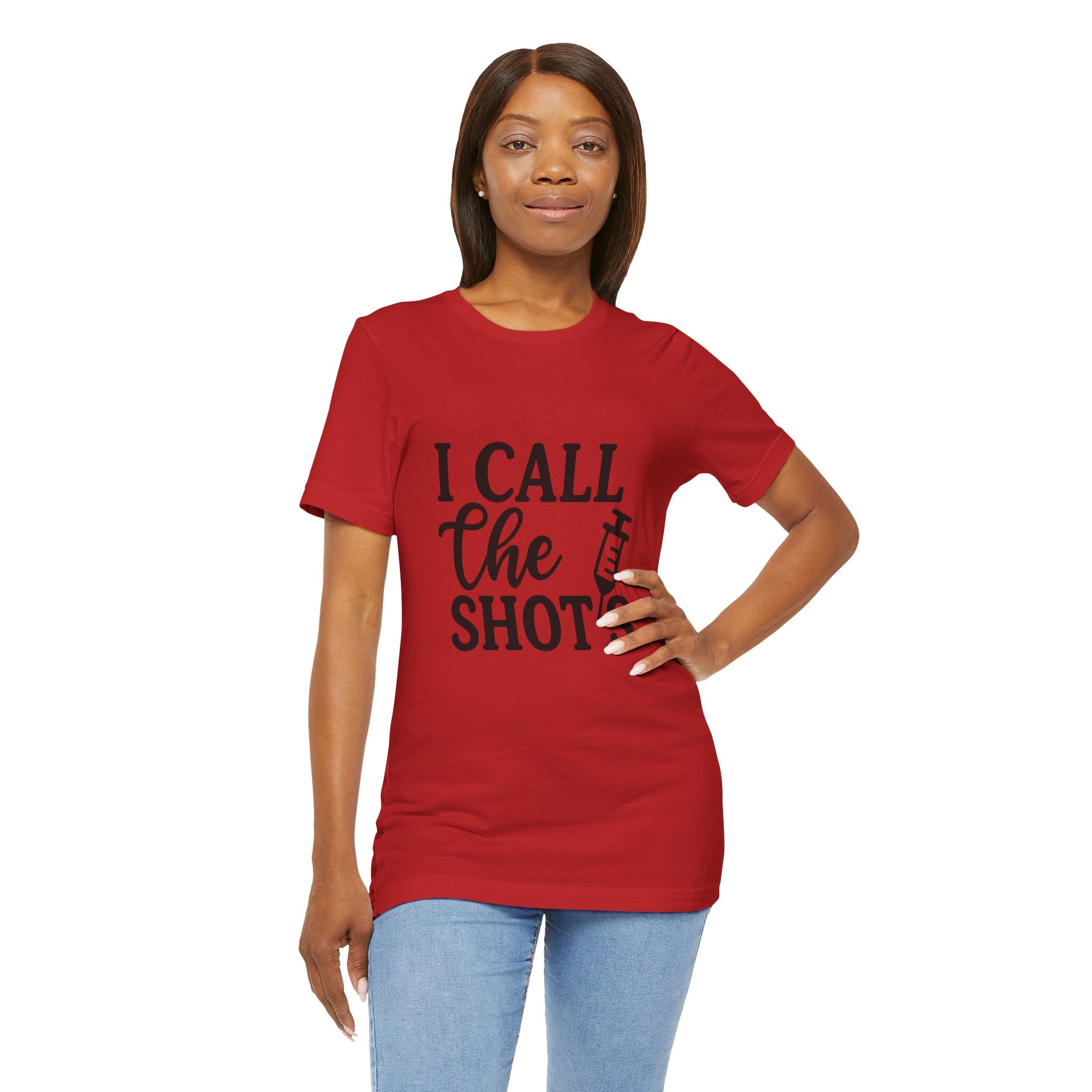 I Call the Shots  Tee, Fun Medical Humor Tee, Gift for Nurses, Healthcare Professional Shirt, Quirky Vaccine Shirt, [...]