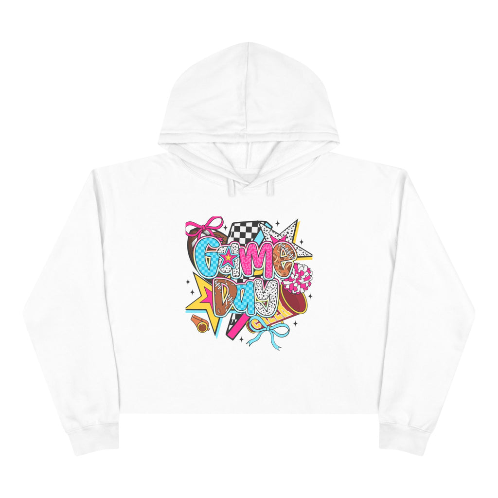 Colorful Graphic Crop Hoodie | Trendy Streetwear, Fall Fashion, Casual Wear, Gift for Gamers, Festival Clothes
