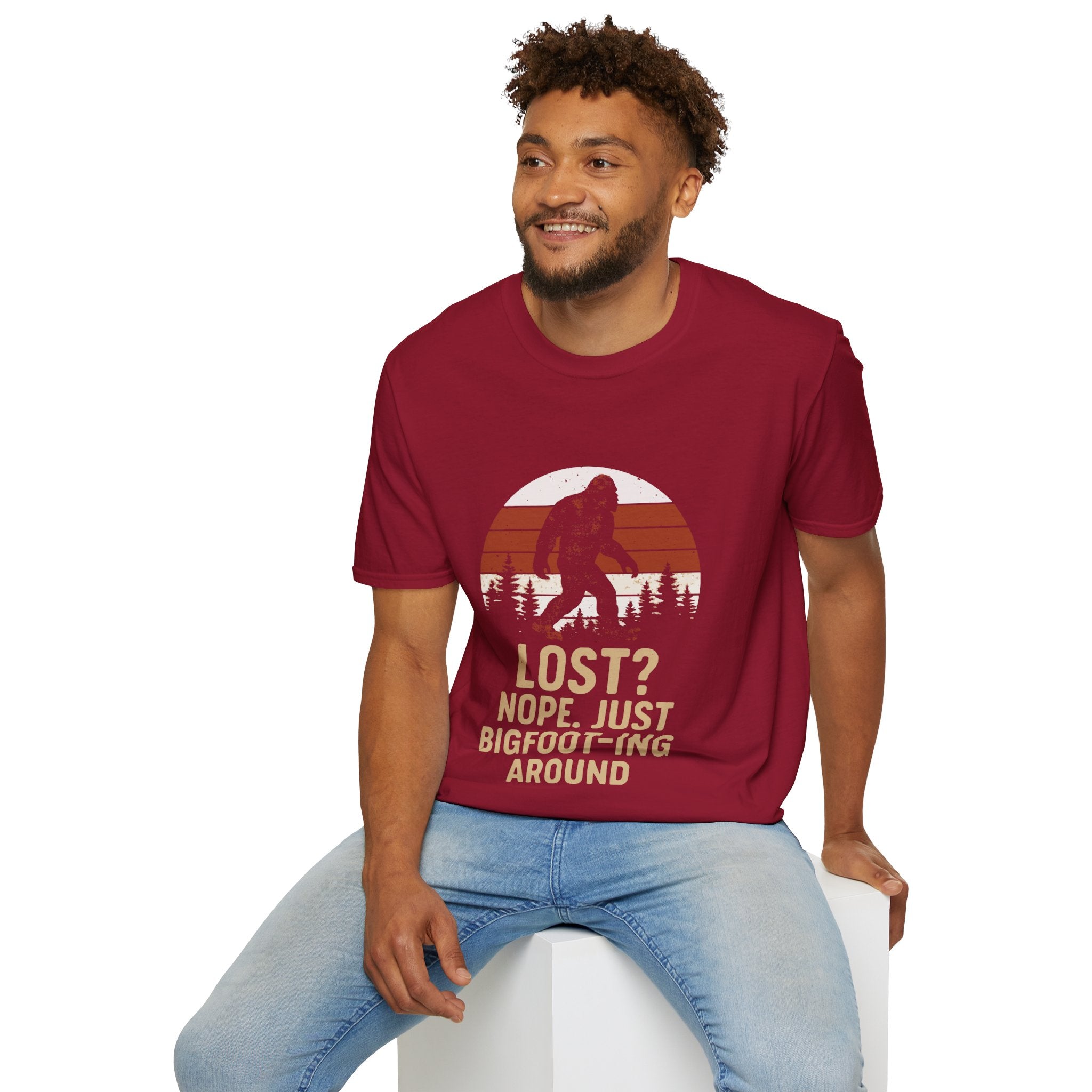 Bigfoot Adventure T-Shirt - Fun Unisex Tee for Nature Lovers, Casual Wear, Gift for Outdoorsy Friends, Hiking Gear, Unique Apparel