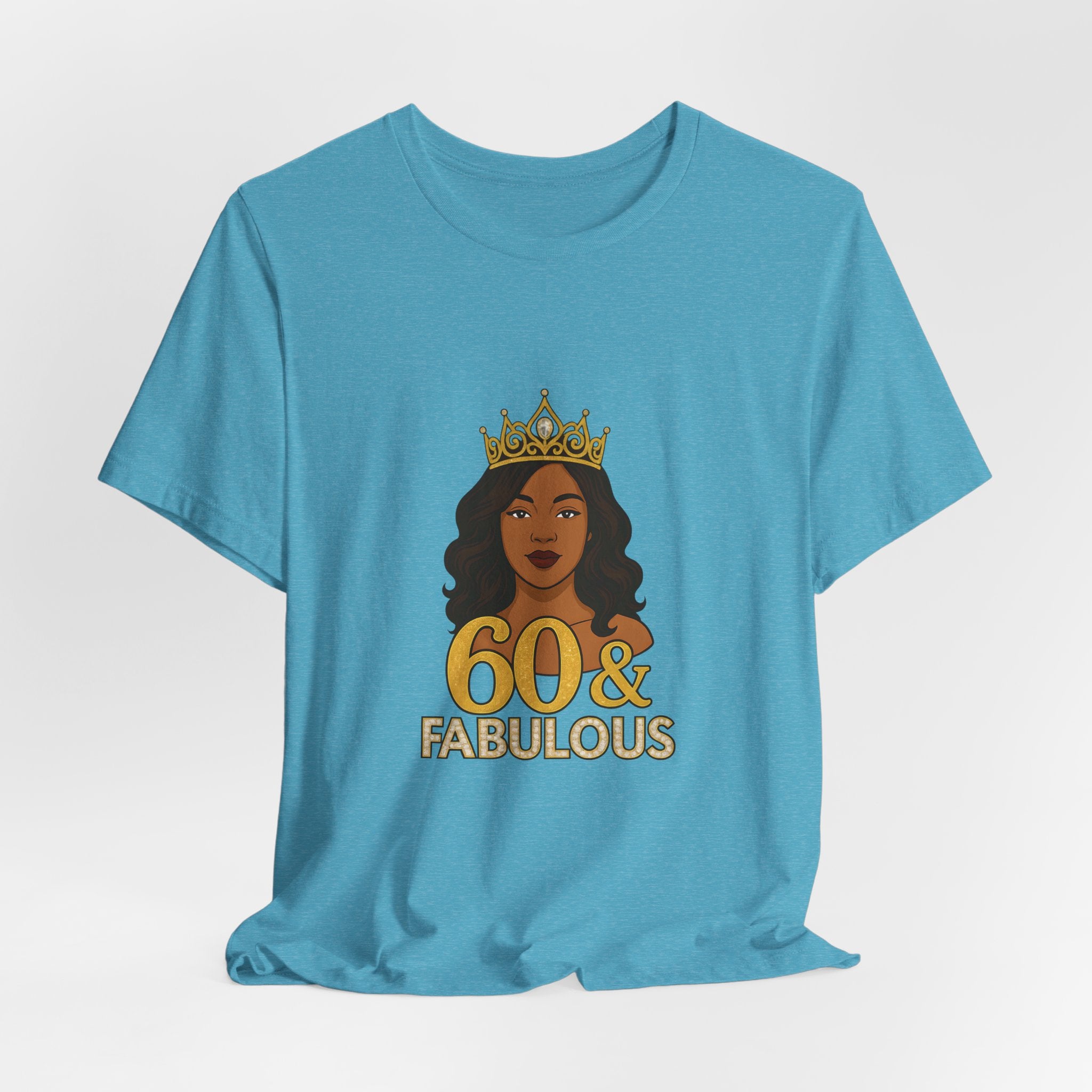 60 & Fabulous Unisex Tee, Birthday Gift Tee, Women's Celebration Shirt, Fun Milestone Birthday Apparel, Perfect for 60th Birthday Party