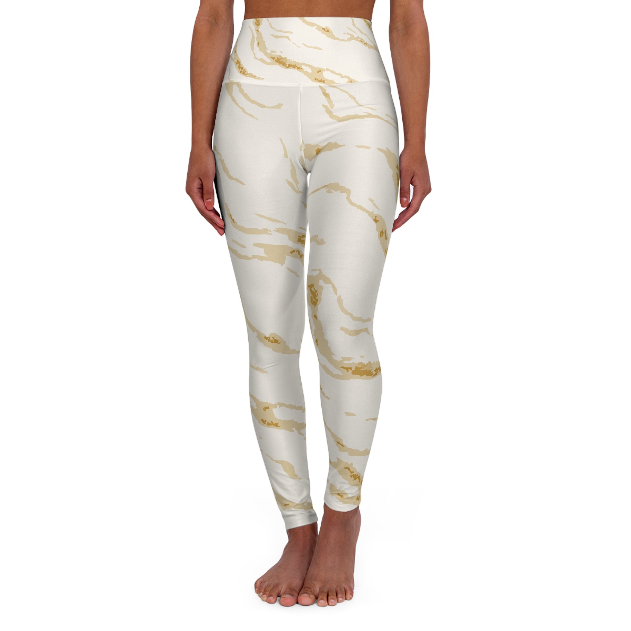 Elegant Marble High Waisted Yoga Leggings, Workout Pants, Activewear, Fitness Leggings, Yoga Apparel, Gift for Her