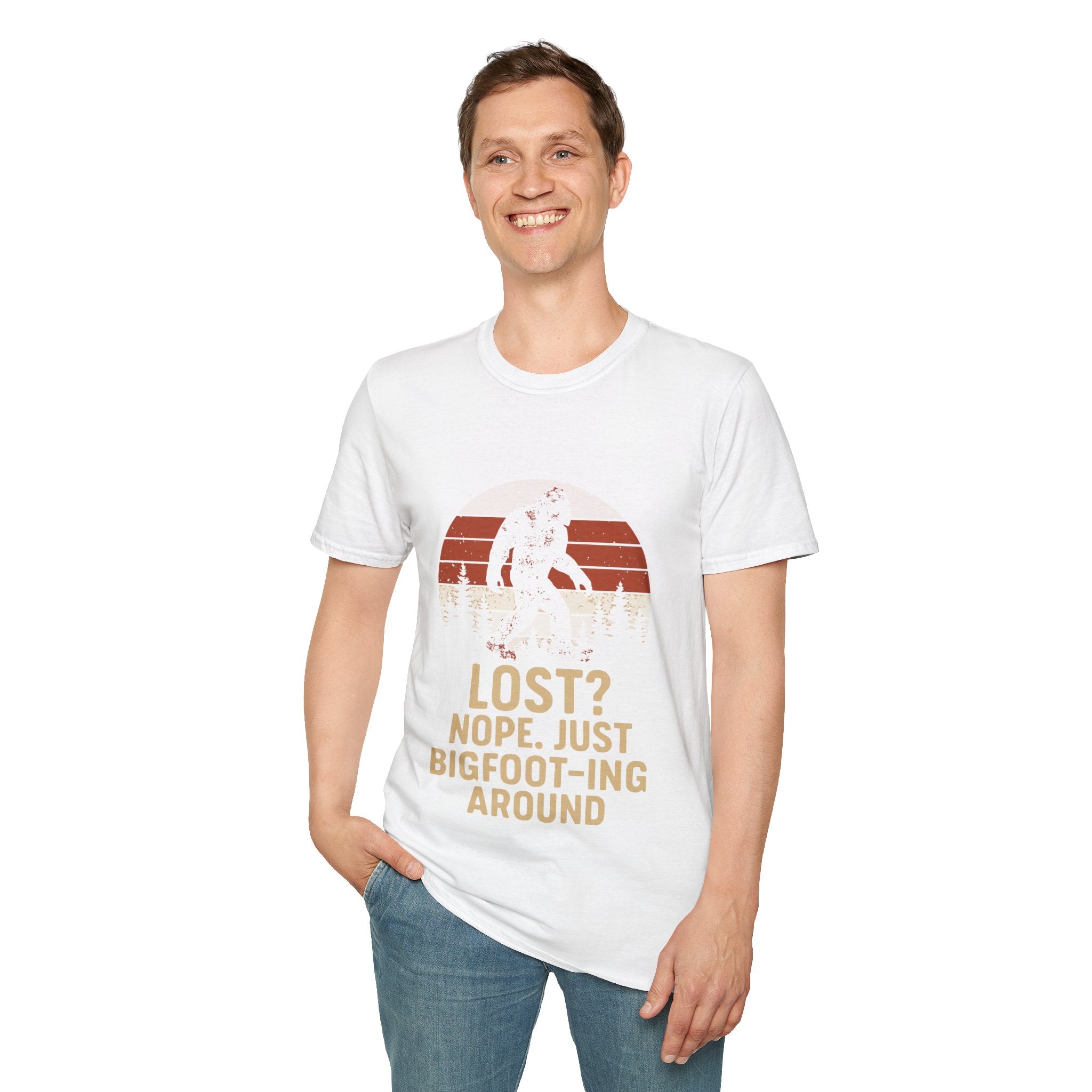 Bigfoot Adventure T-Shirt - Fun Unisex Tee for Nature Lovers, Casual Wear, Gift for Outdoorsy Friends, Hiking Gear, Unique Apparel