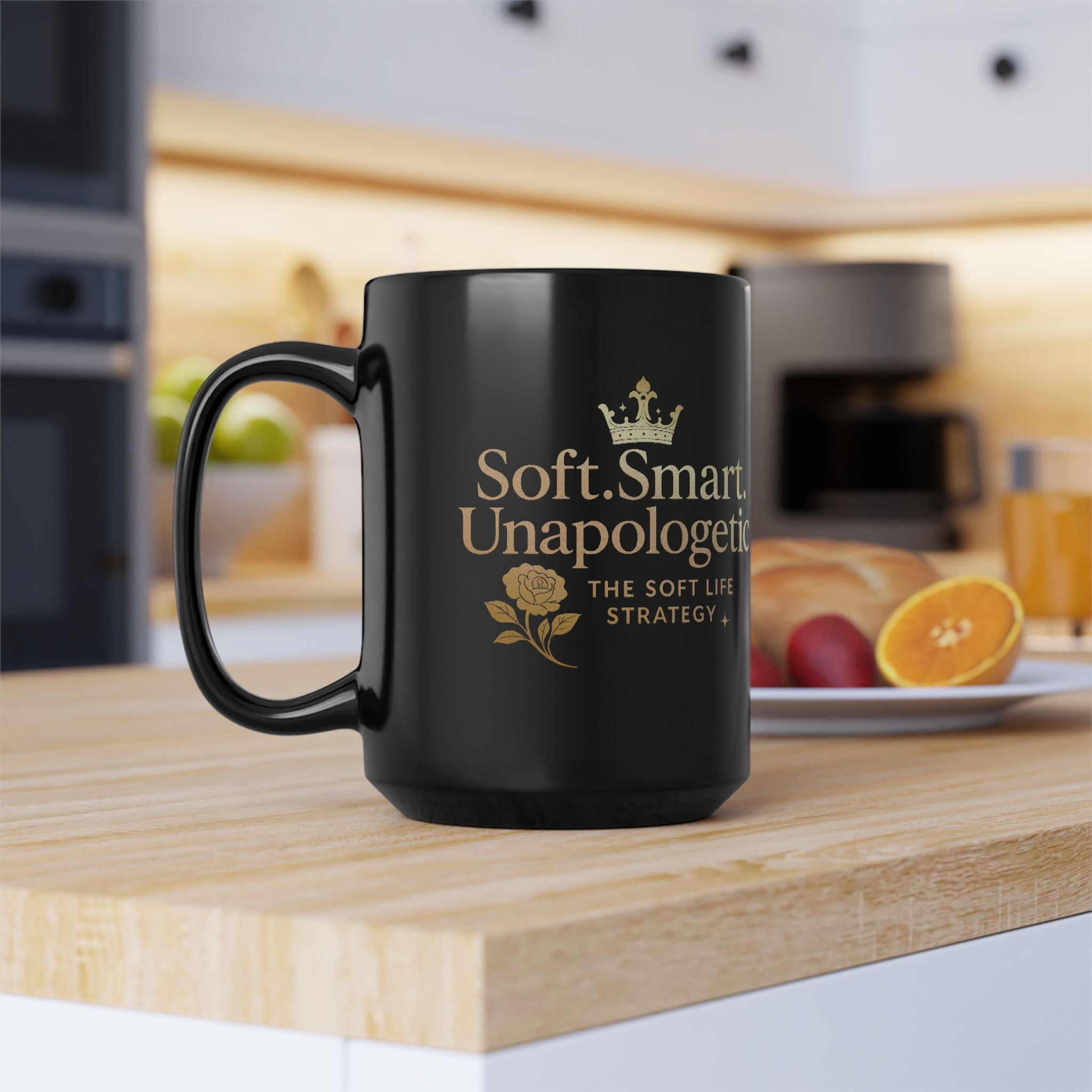 Elegant Black Mug for Coffee Lovers | Soft Smart Unapologetic Inspirational Cup, Gift for Tea Enthusiasts, Motivational Home Decor, [...]