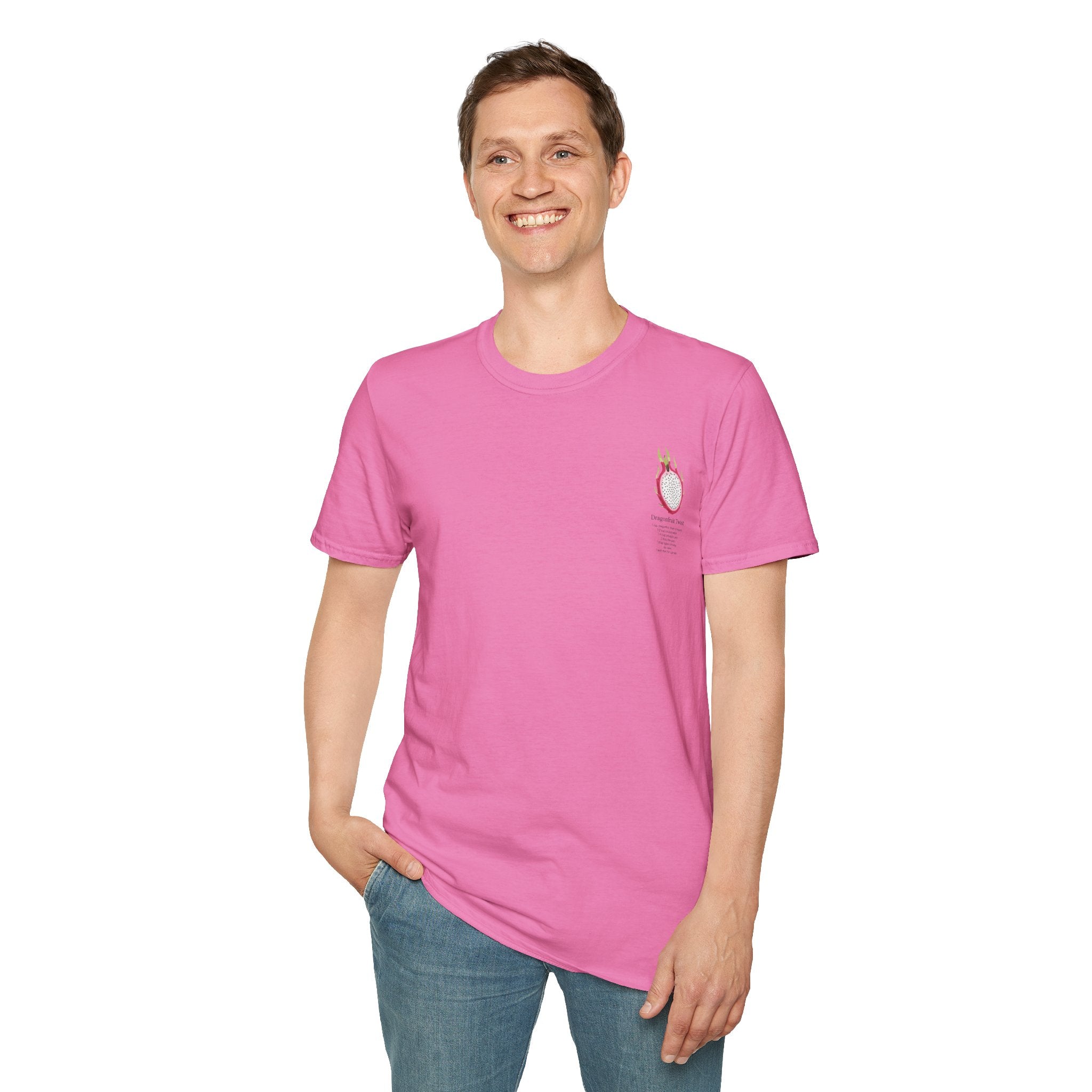 T-Shirt with Dragonfruit Design, Fun Summer Tee, Gift for Fruit Lovers, Cute Casual Wear, Vacation Outfit, Foodie Fashion