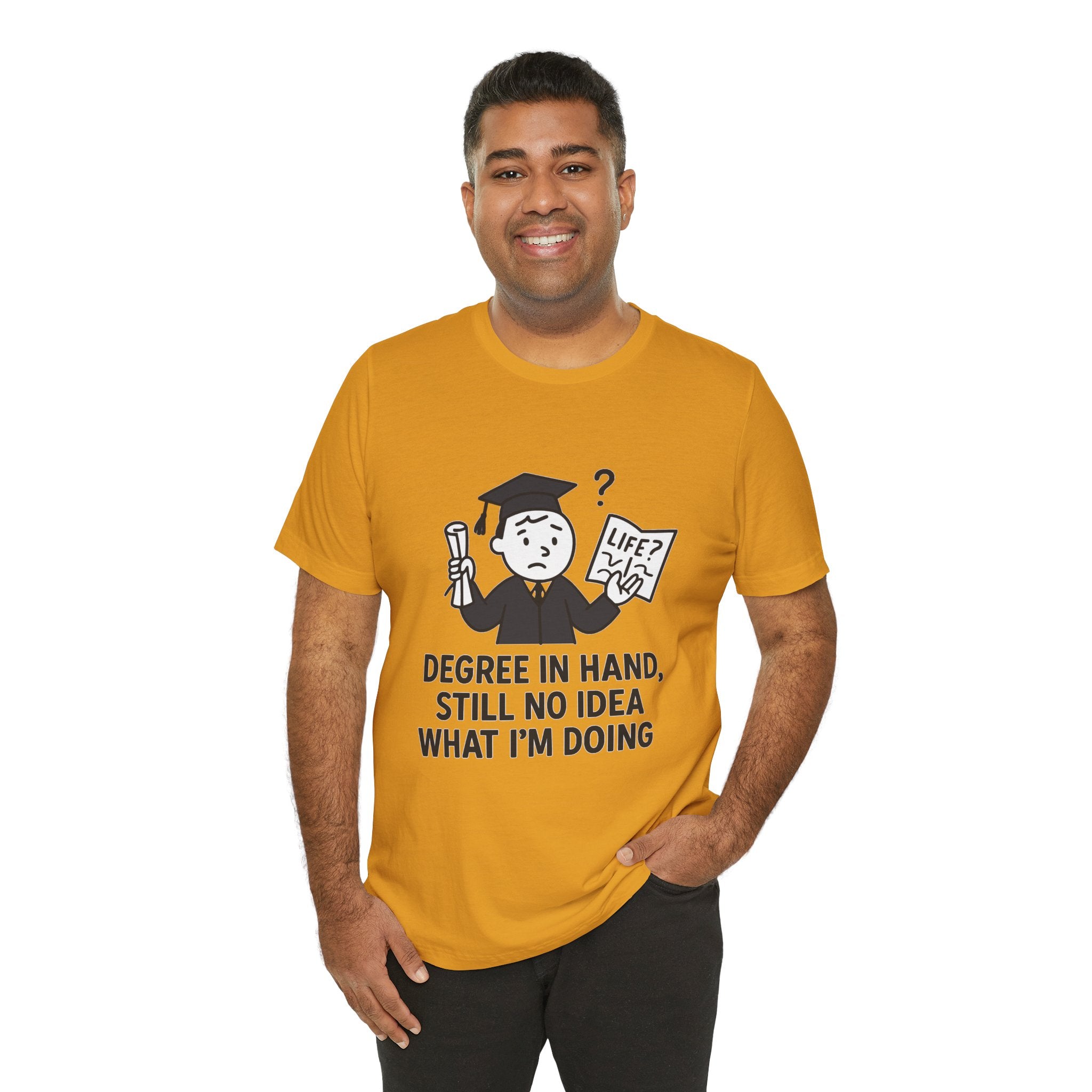 Graduation Humor Tee | Unisex Jersey Short Sleeve Shirt, Funny Graduation Gift, College Shirt, Life After Degree Tee, Graduate T-Shirt