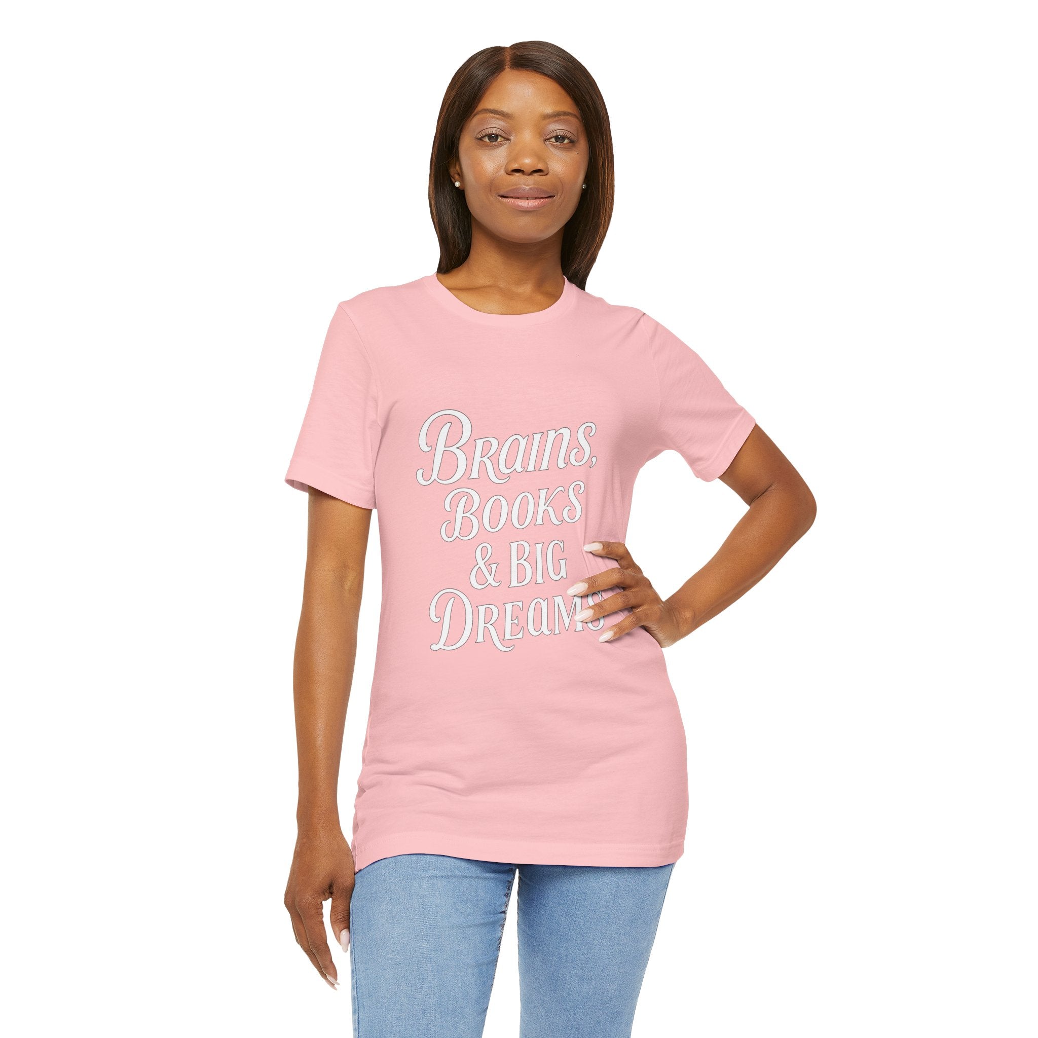 Brainiac Tee, Book Lover Shirt, Big Dreams T-Shirt, Unisex Graphic Top, Intellectual Clothing