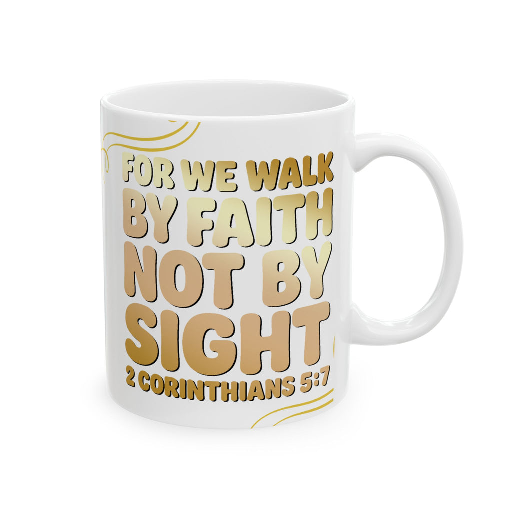 Faith-Inspired Ceramic Mug, Inspirational Coffee Cup for Daily Motivation, Bible Verse Gift, Christian Home Décor, Scripture Mug