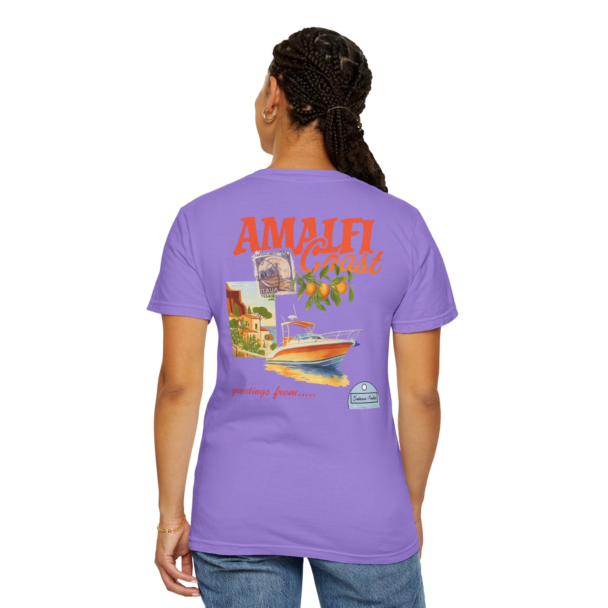 Amalfi Coast Vintage Unisex T-shirt - Stylish Travel Tee for Beach Lovers, Gifts for Her, Casual Summer Wear, Vacation Vibes