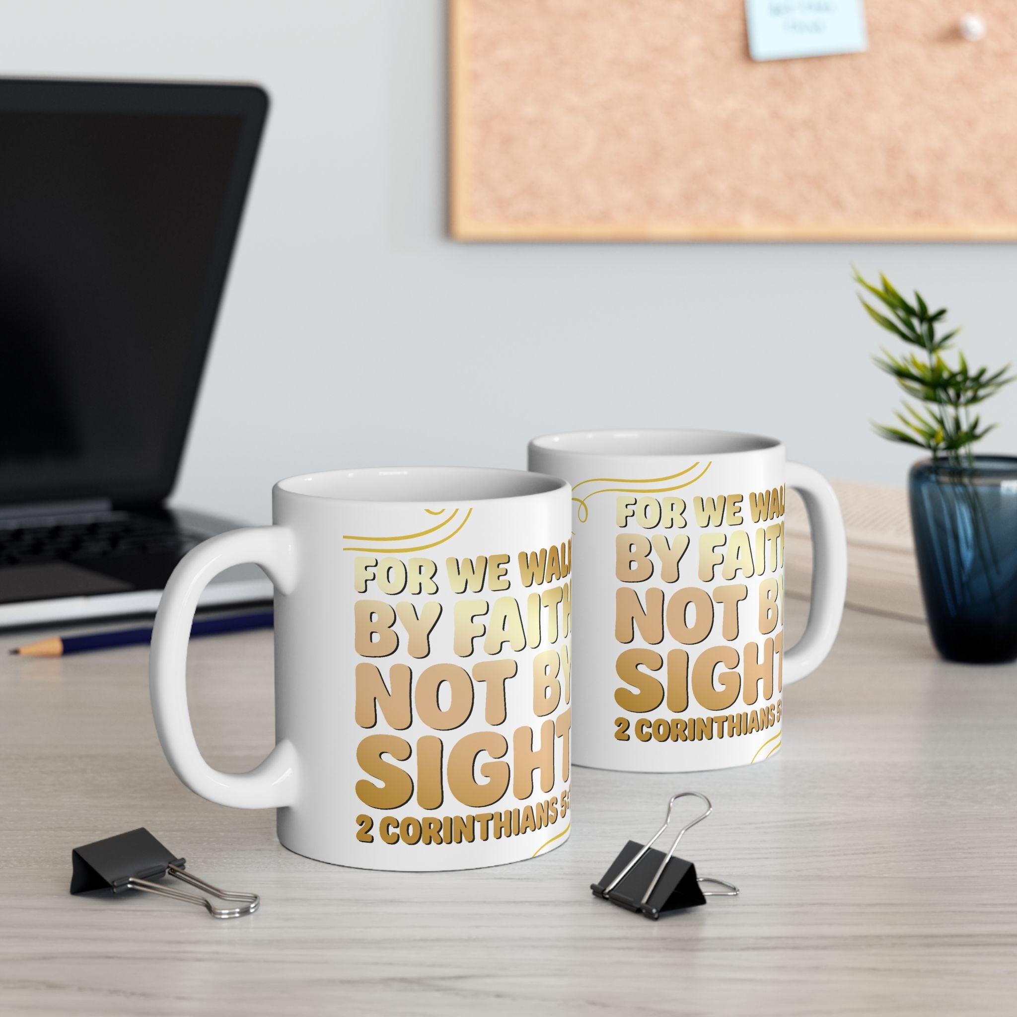 Faith-Inspired Ceramic Mug, Inspirational Coffee Cup for Daily Motivation, Bible Verse Gift, Christian Home Décor, Scripture Mug