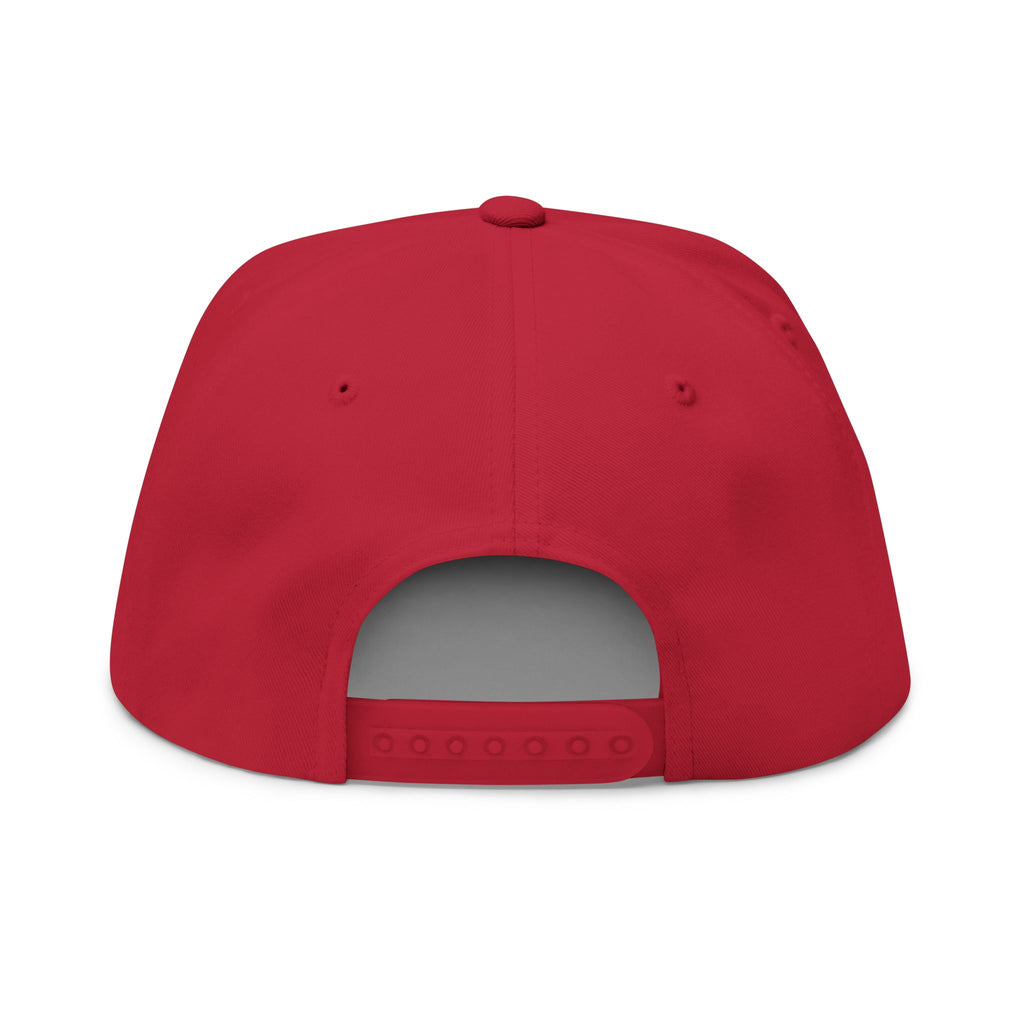 Stylish Flat Bill Cap - Custom Embroidered Hat, Trendy Snapback, Sportswear, Gift for Him, Accessory for All Occasions