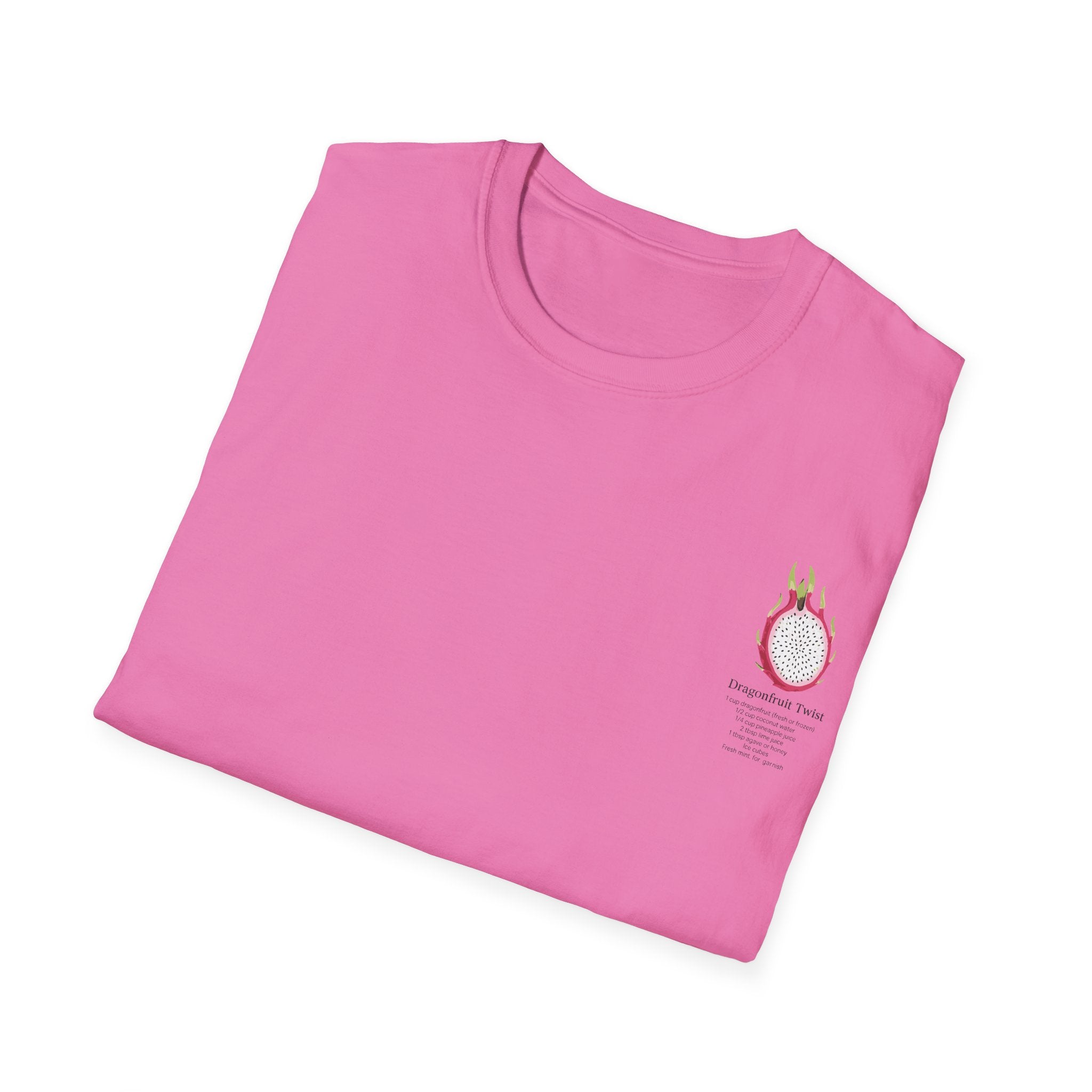 T-Shirt with Dragonfruit Design, Fun Summer Tee, Gift for Fruit Lovers, Cute Casual Wear, Vacation Outfit, Foodie Fashion
