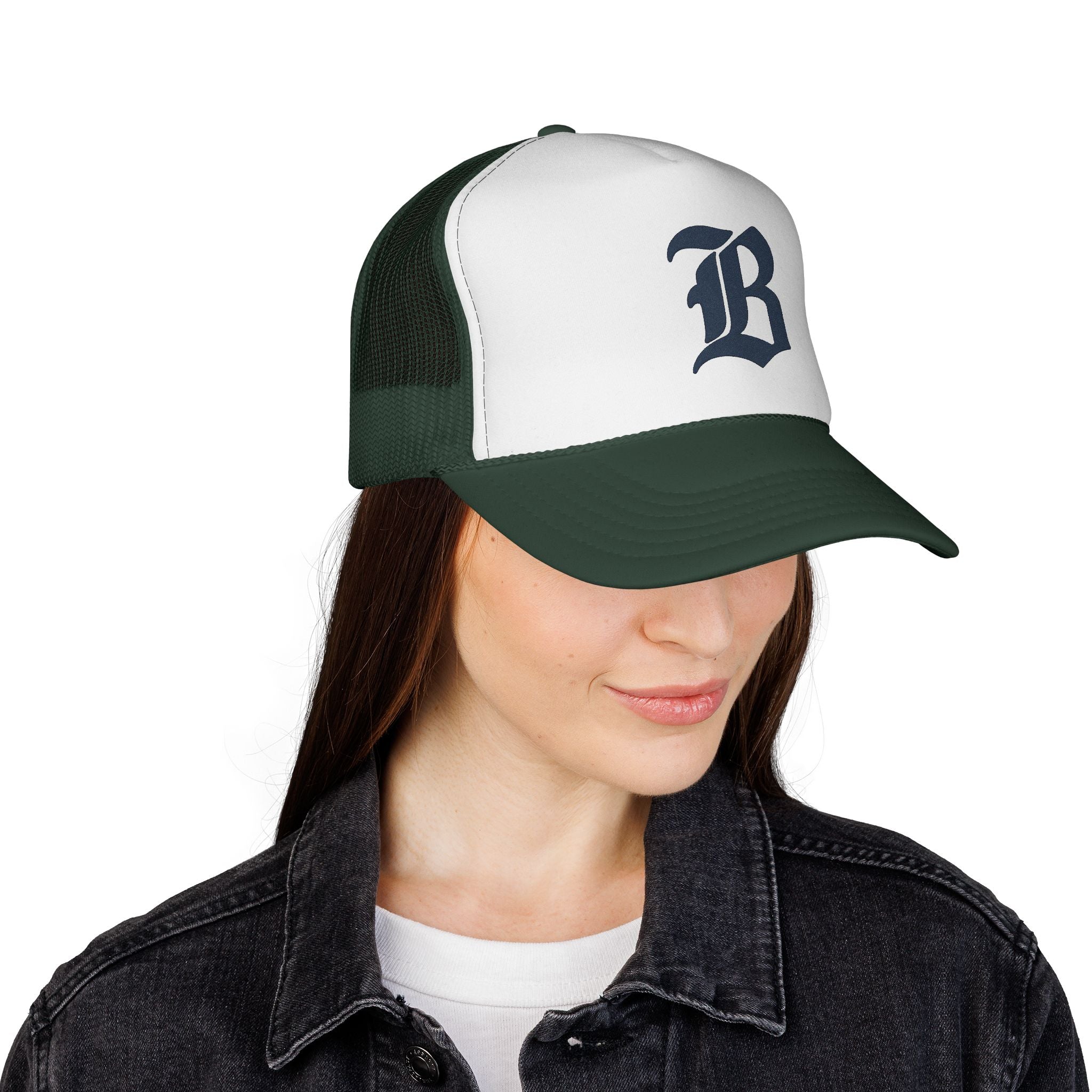 Trucker Caps - Bold Alphabetic Design, Hat, Headwear, Baseball Cap, Fashion Accessory, Streetwear