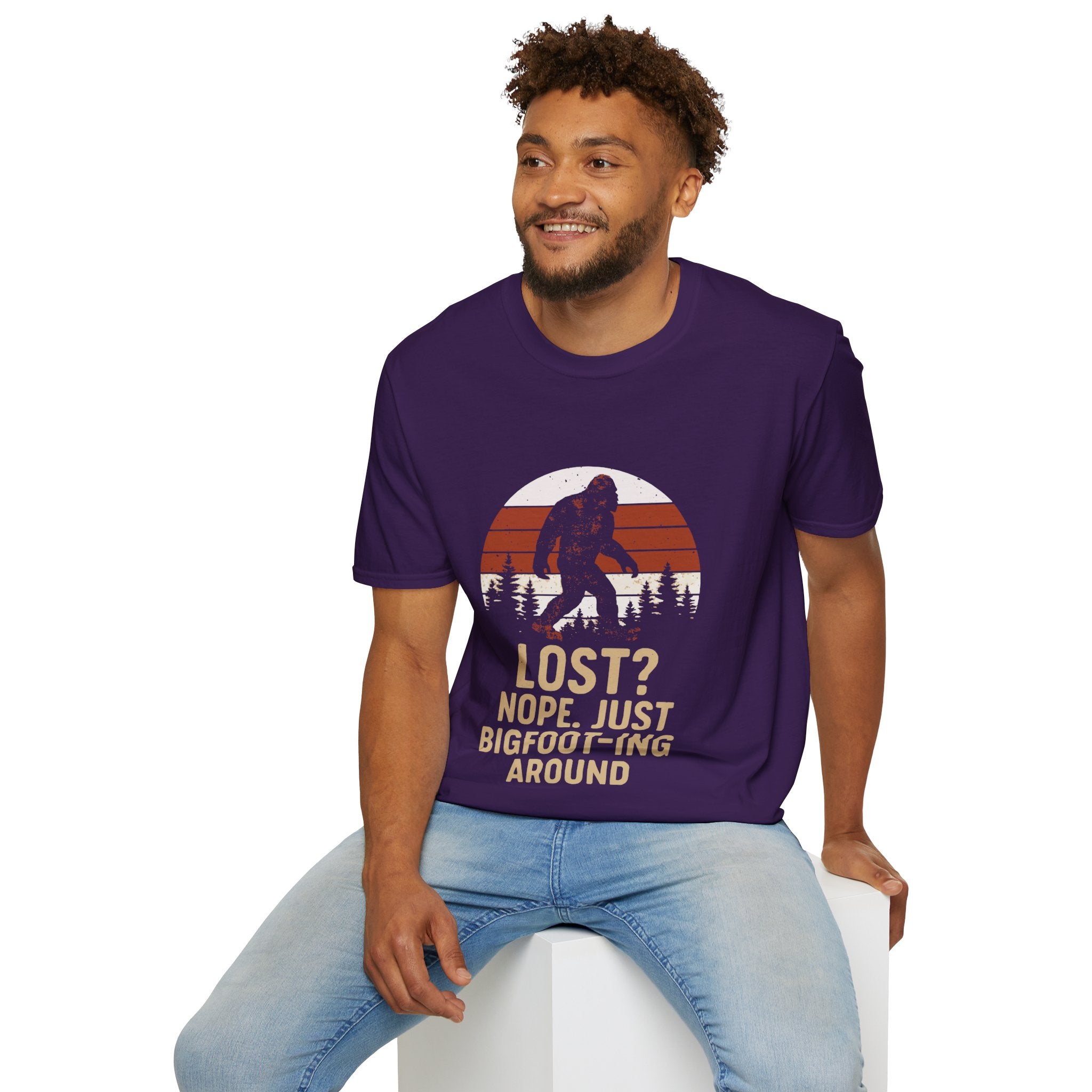 Bigfoot Adventure T-Shirt - Fun Unisex Tee for Nature Lovers, Casual Wear, Gift for Outdoorsy Friends, Hiking Gear, Unique Apparel