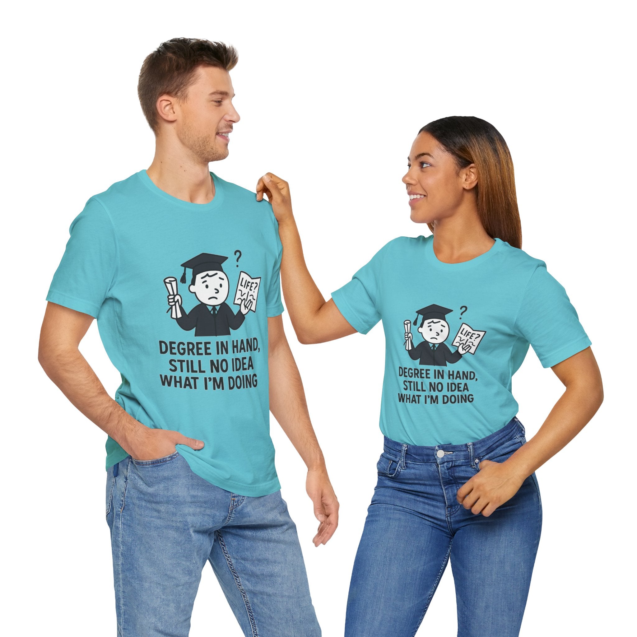 Graduation Humor Tee | Unisex Jersey Short Sleeve Shirt, Funny Graduation Gift, College Shirt, Life After Degree Tee, Graduate T-Shirt