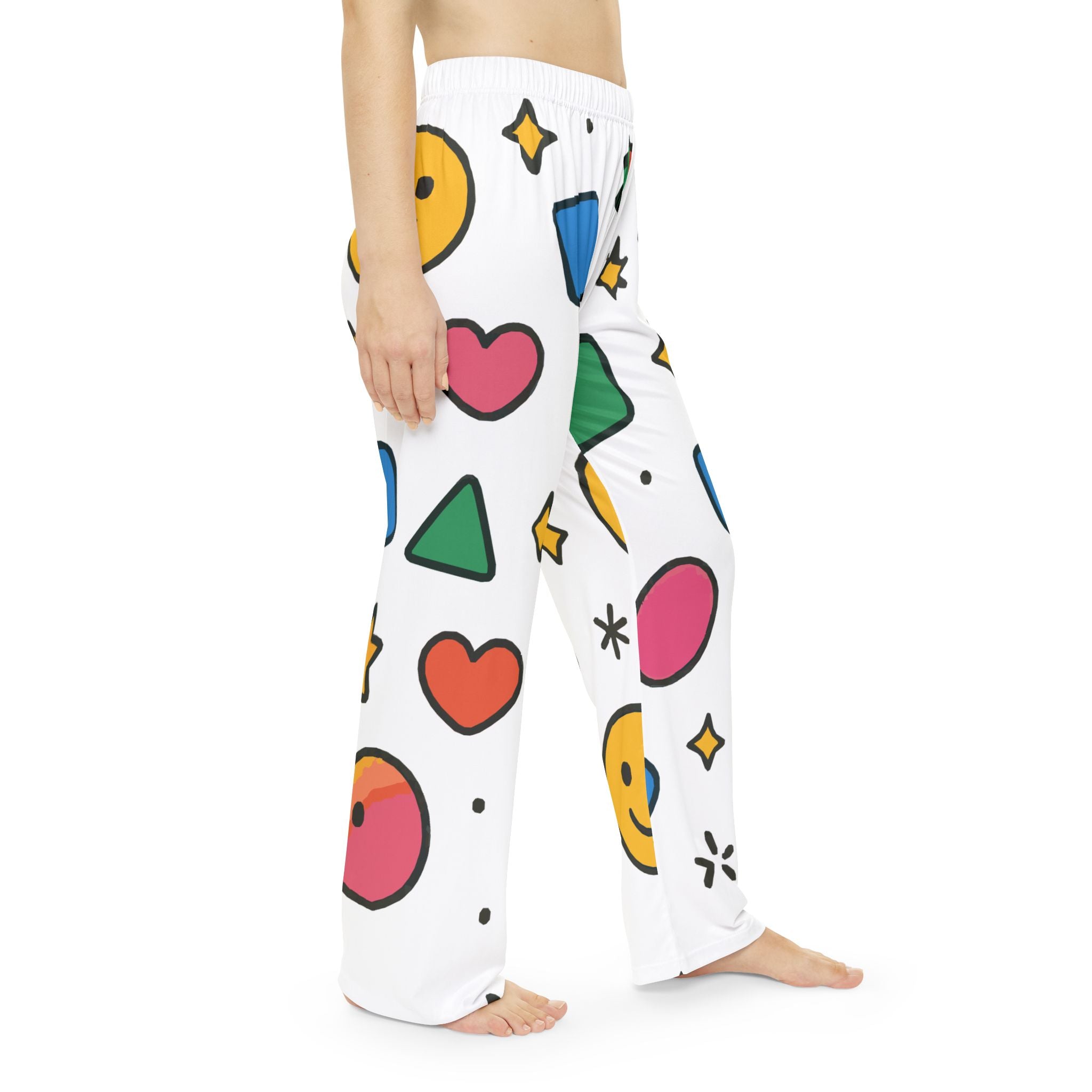 Colorful Women's Pajama Pants - Fun Print for Casual Nights, Sleepwear, Loungewear, Gift for Her, Cheerful PJs