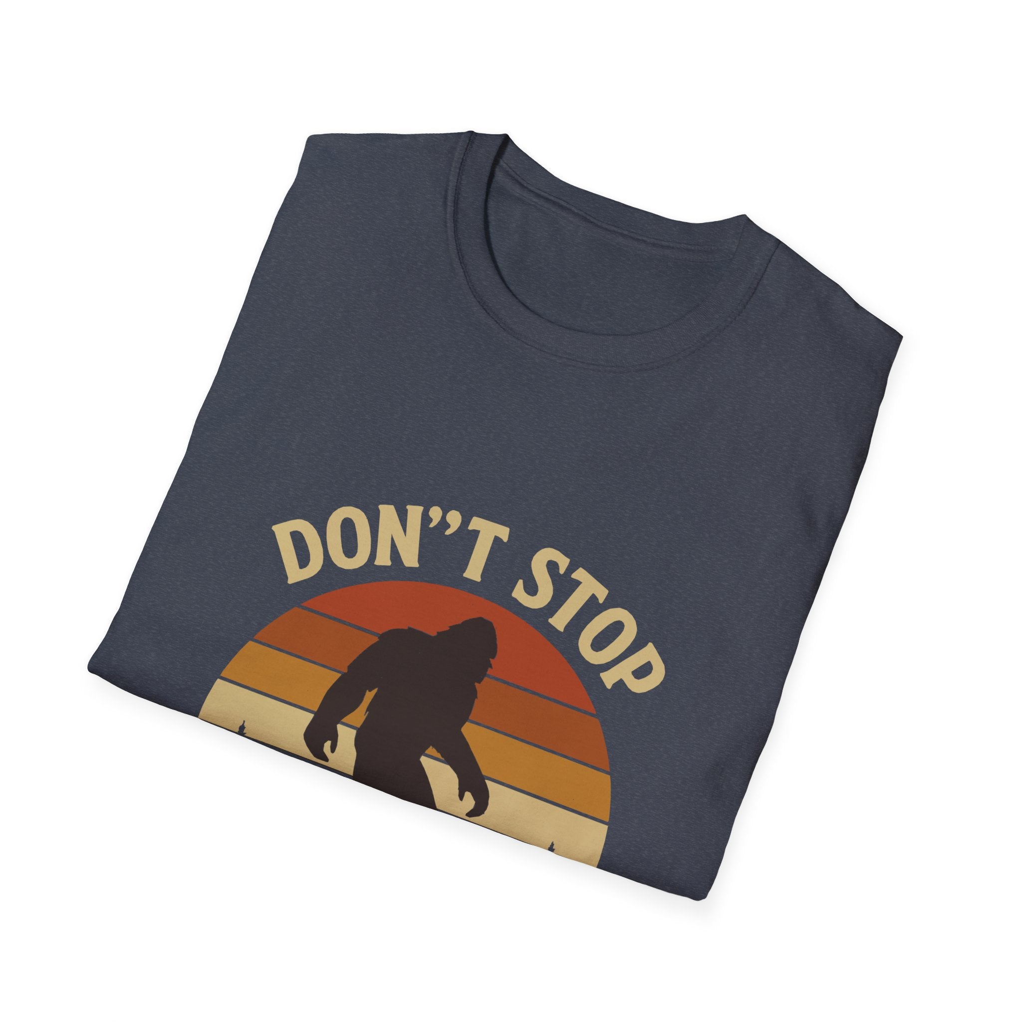 Don't Stop Believin' Unisex Softstyle T-Shirt, Inspirational Tee, Music Lover Gift, Motivational Shirt, Retro Graphic Top