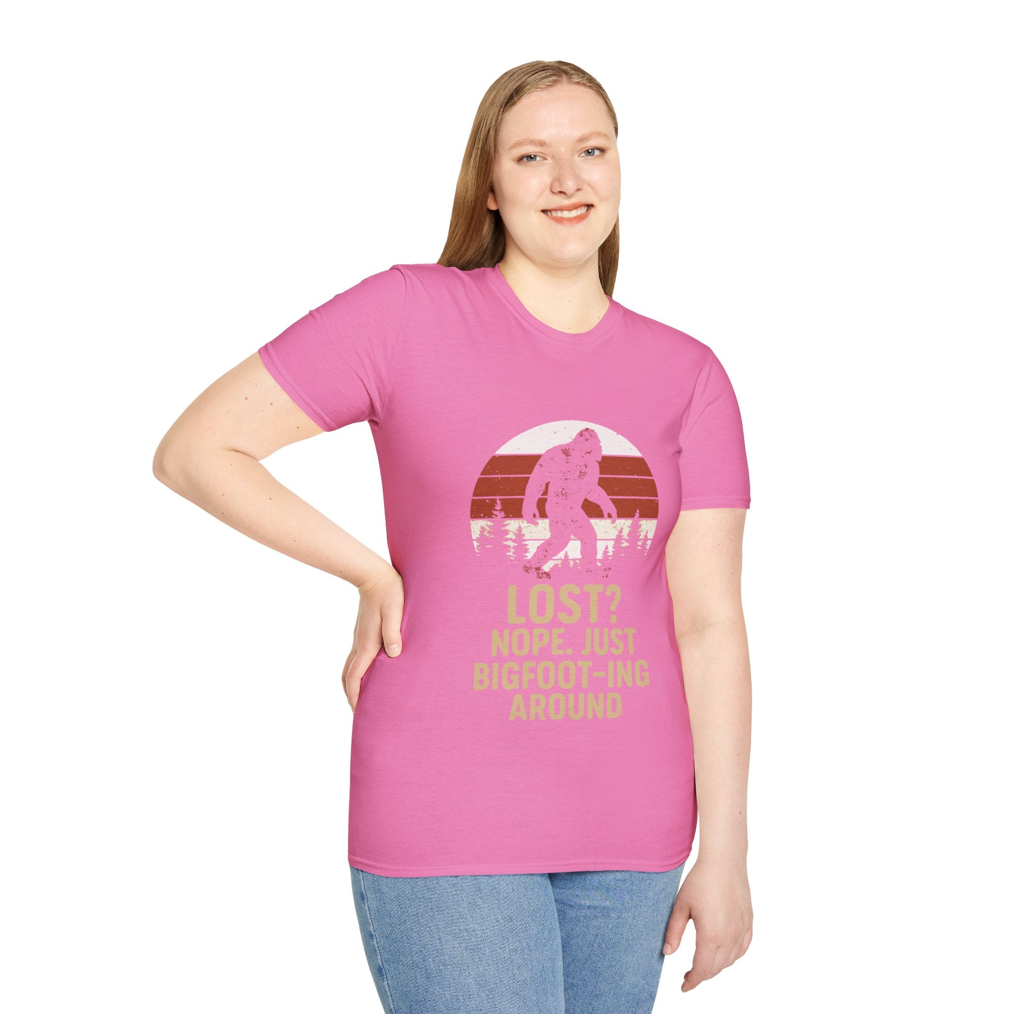 Bigfoot Adventure T-Shirt - Fun Unisex Tee for Nature Lovers, Casual Wear, Gift for Outdoorsy Friends, Hiking Gear, Unique Apparel