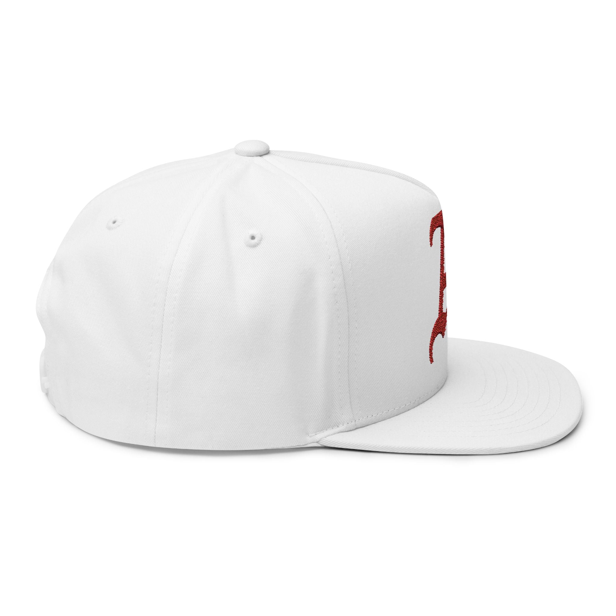 Stylish Embroidered Flat Bill Cap - Customizable, Trendy Hat for Everyday Use, Sports, Gifts, and Festivals