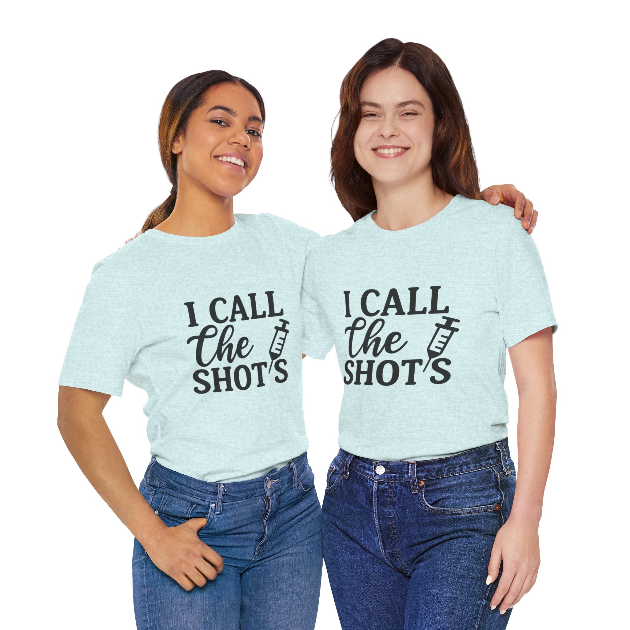 I Call the Shots  Tee, Fun Medical Humor Tee, Gift for Nurses, Healthcare Professional Shirt, Quirky Vaccine Shirt, [...]